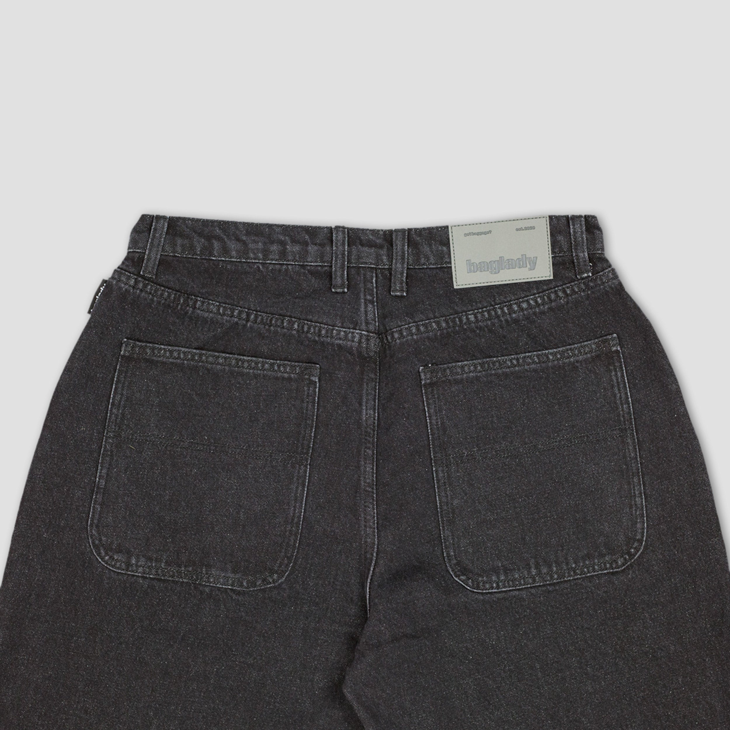 Baglady Denim Pant Black