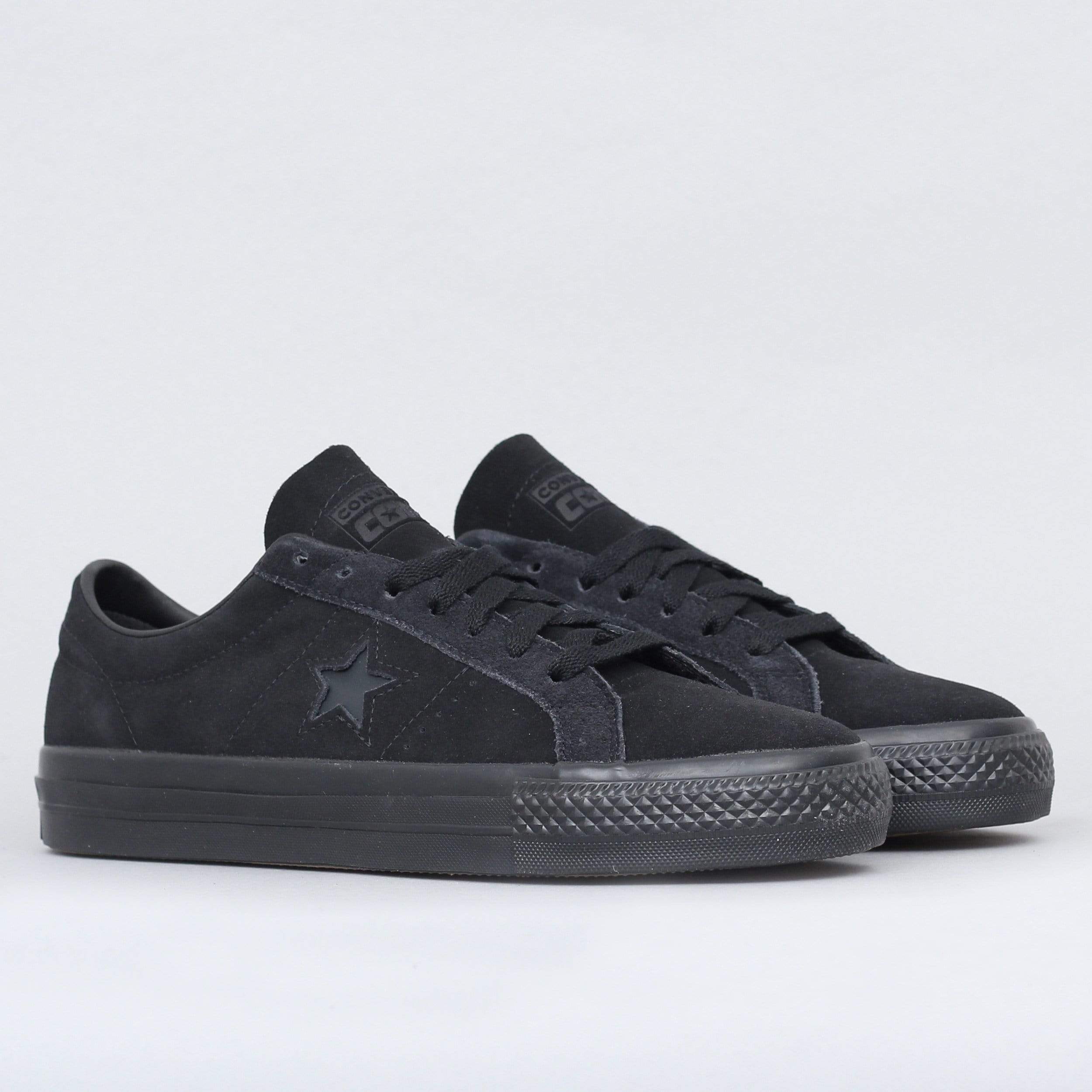 Converse One Star Pro OX Suede Shoes Black / Black / Black