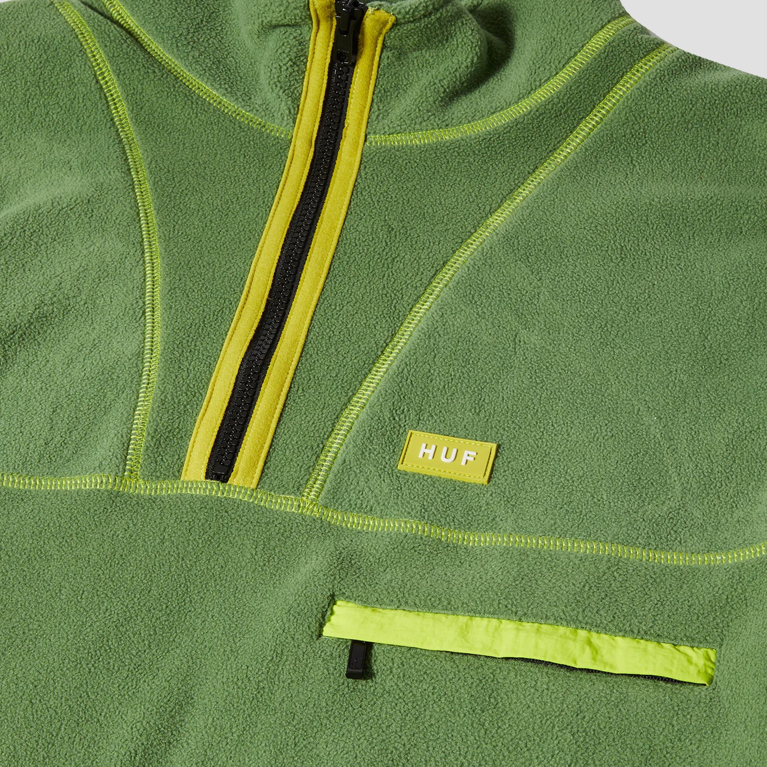 HUF Elysian Quarter Zip Fleece Avocado
