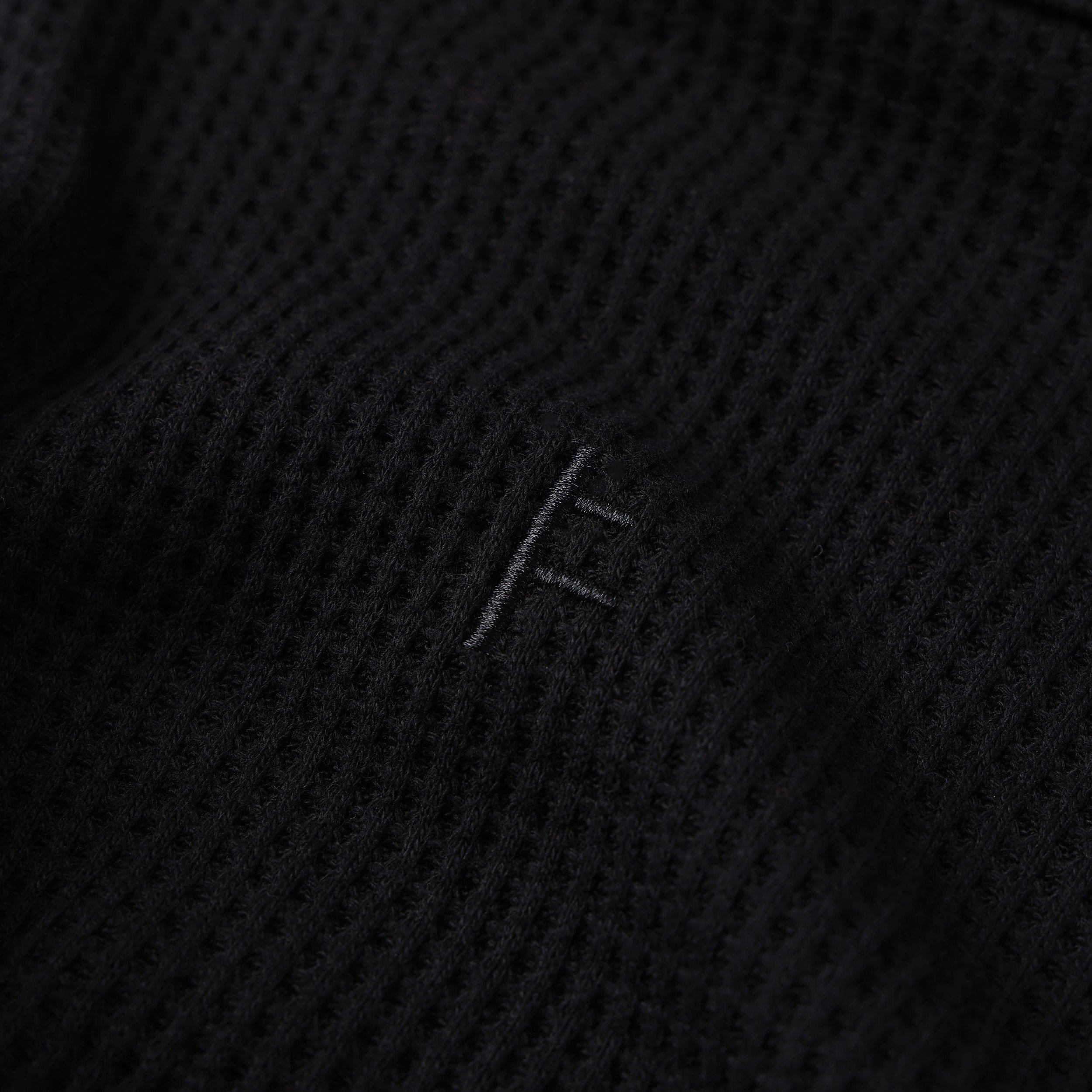 Former Franchise Waffle Longsleeve T-Shirt Black