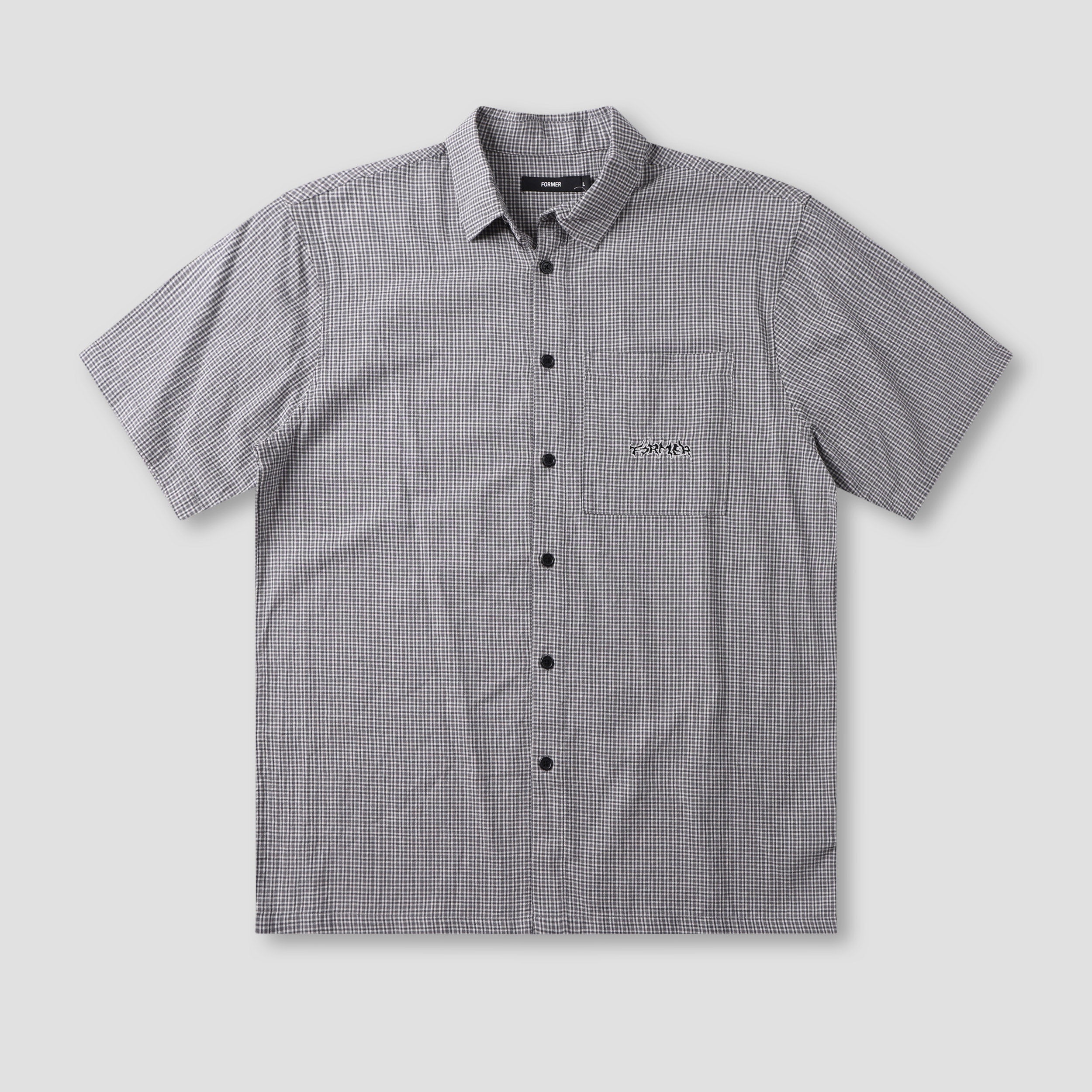Former Vivian Check Shortsleeve Shirt Black
