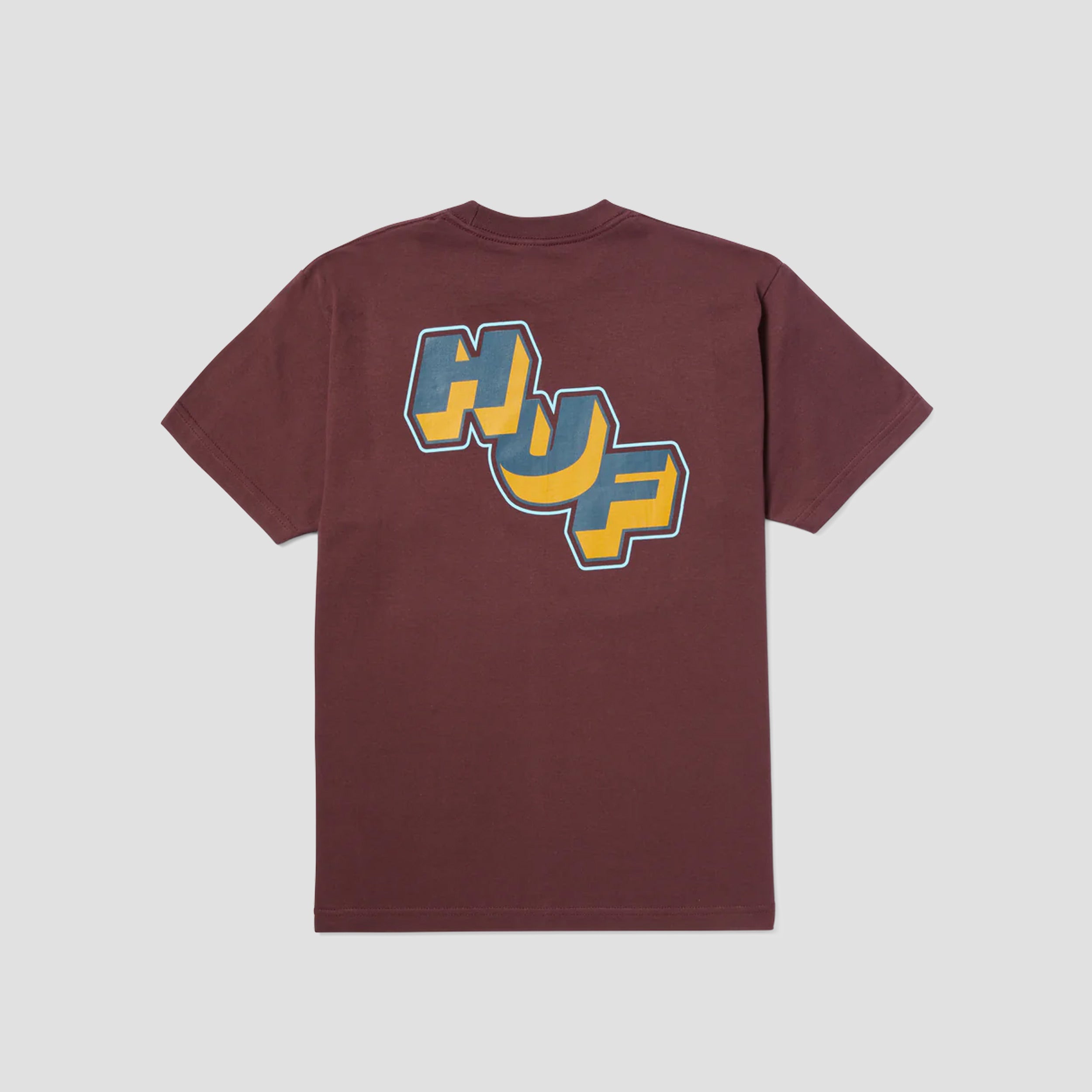 HUF Galactic Stack T-Shirt Eggplant