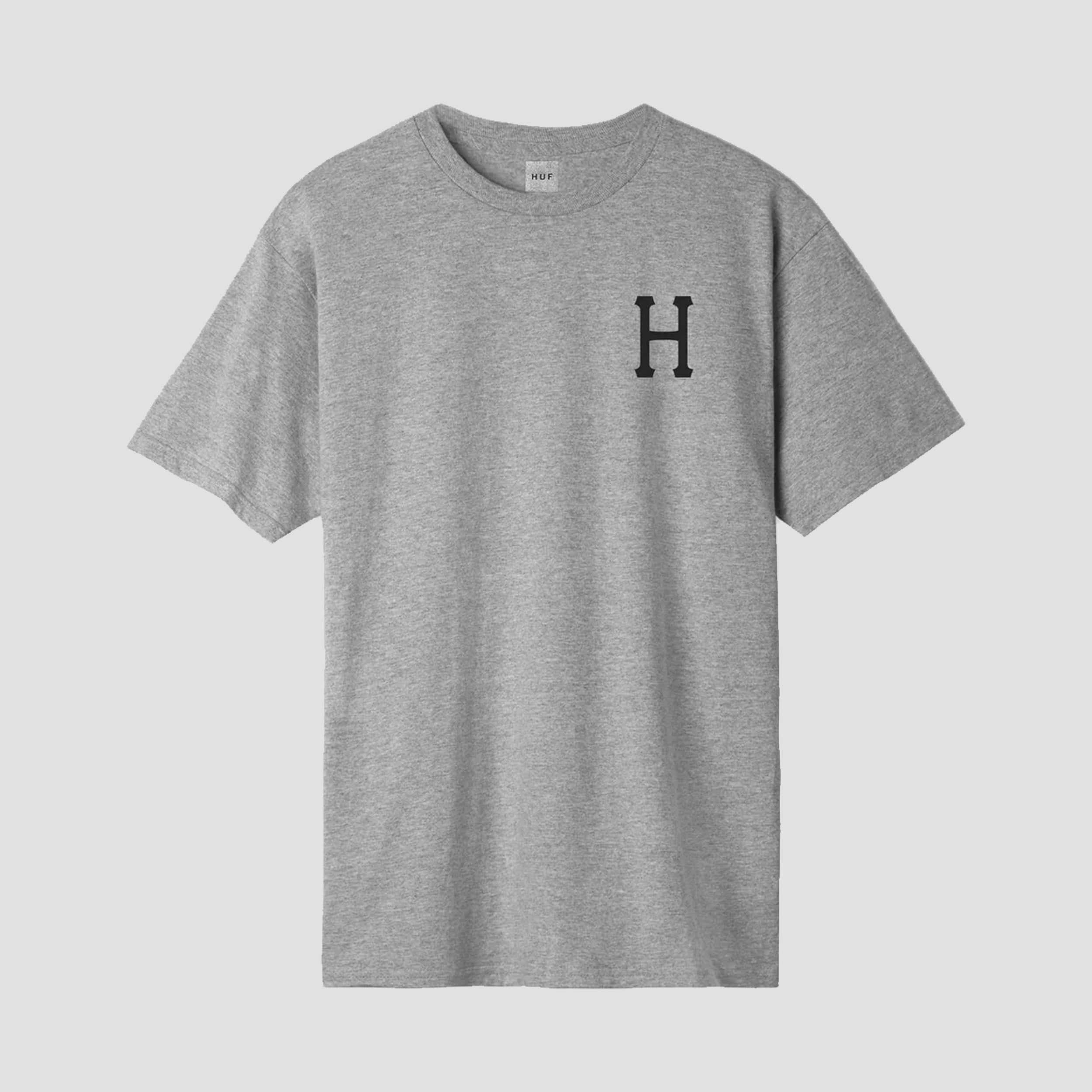 HUF Essentials Classic H T-Shirt Grey Heather