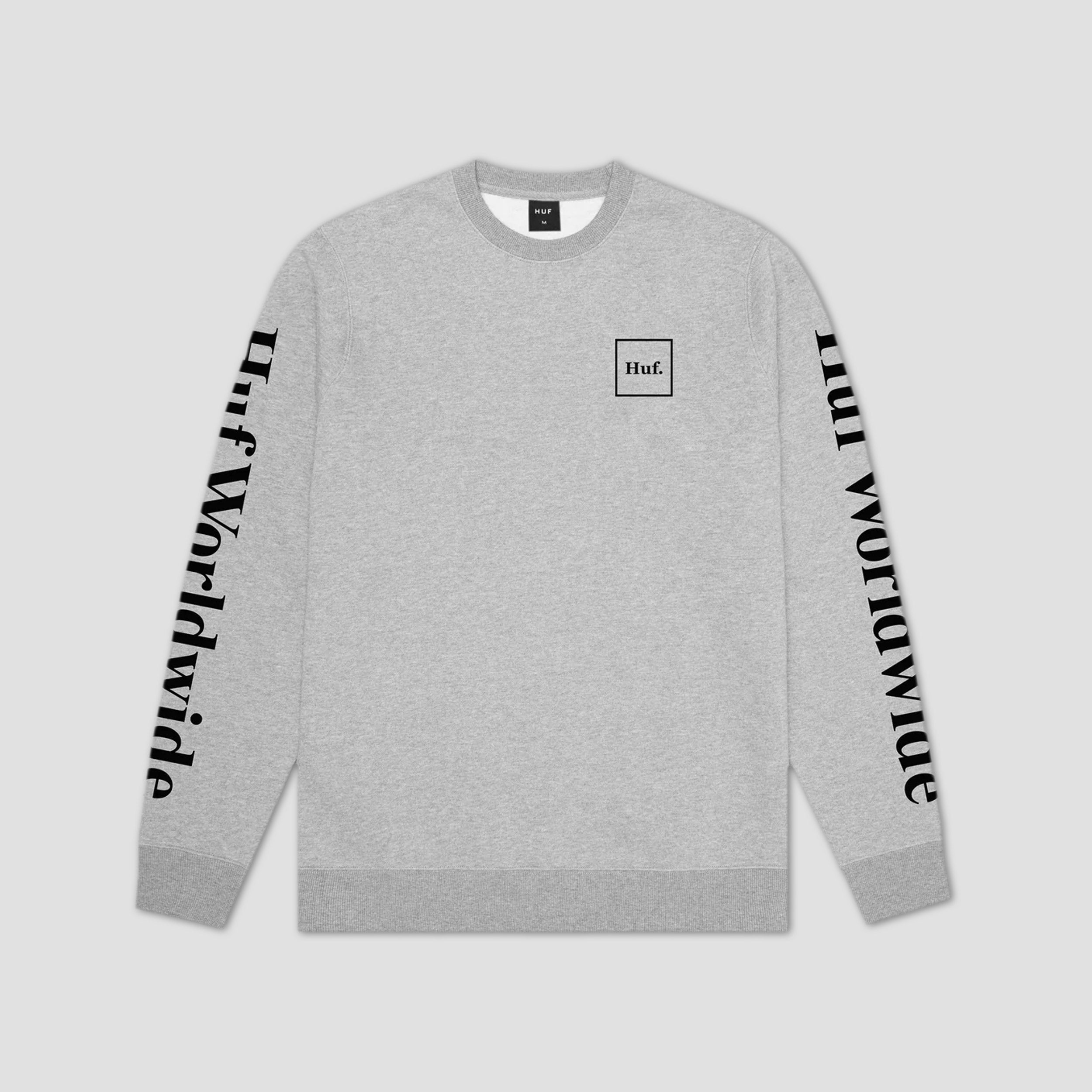 HUF Essentials Domestic Crew Grey Heather
