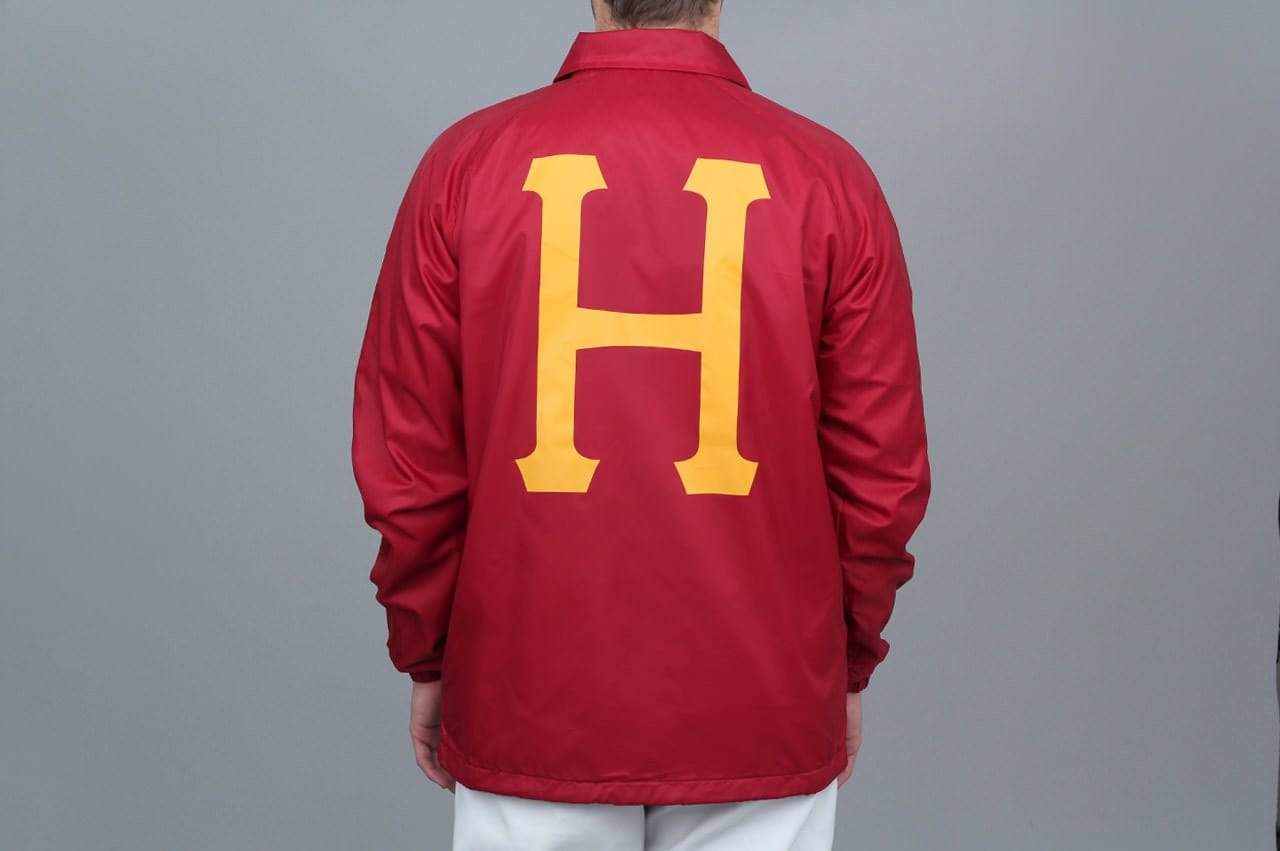 HUF Recruit Coaches Jacket Red