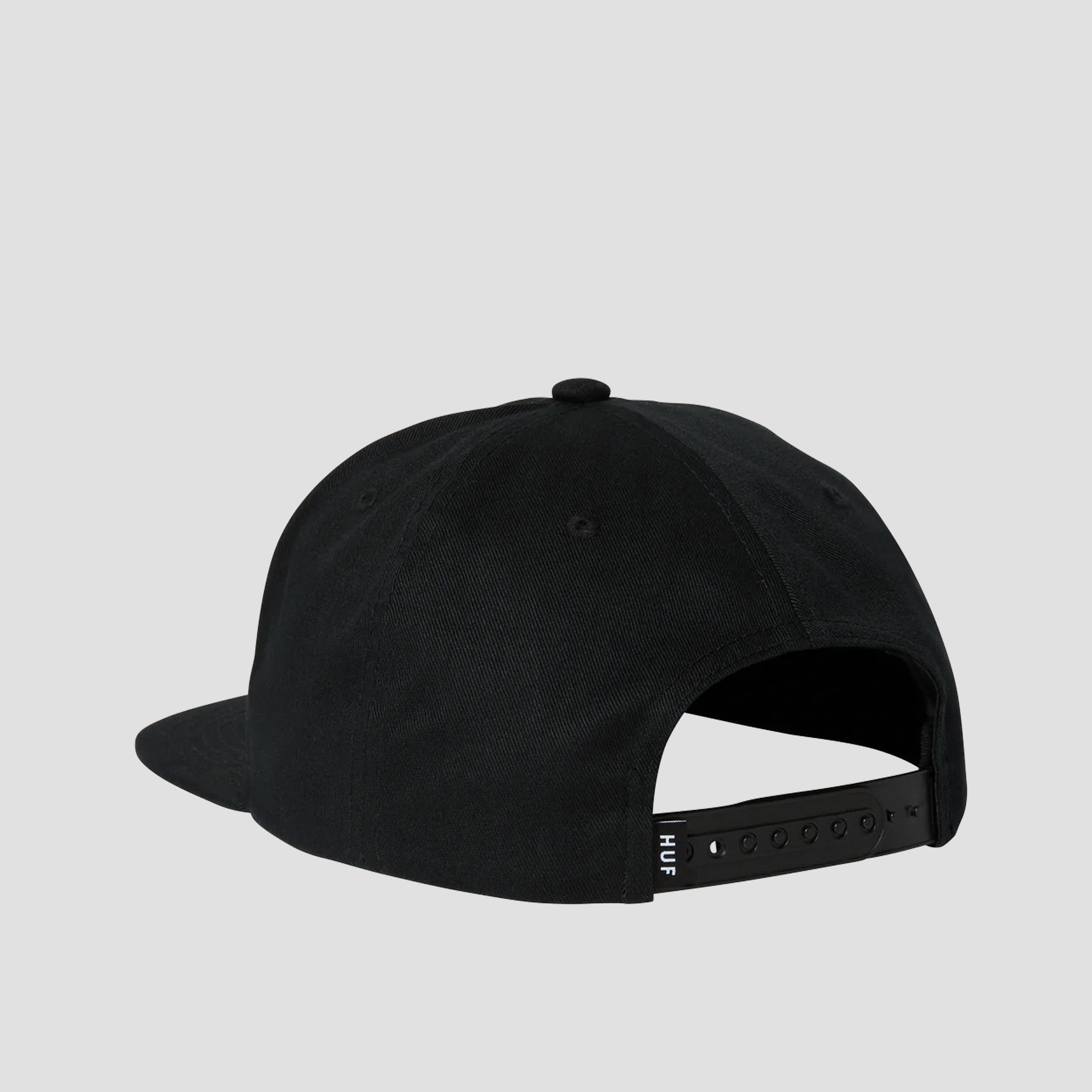 Huf Set Triple Triangle Snapback Cap Black