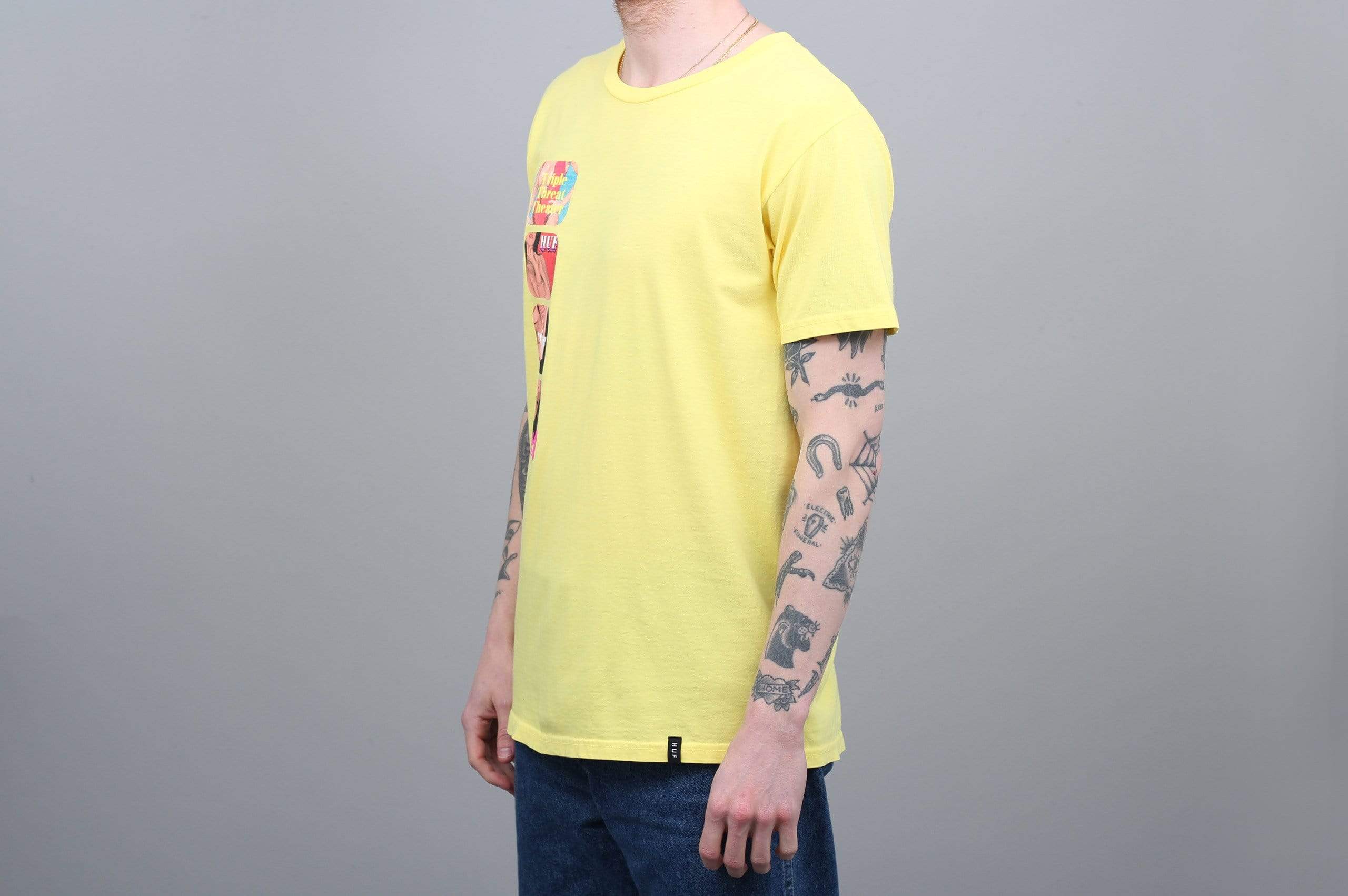 HUF Channel J T-Shirt Aurora Yellow