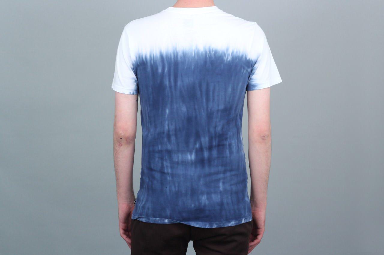 HUF Original Logo Faded Dip Dye T-Shirt Navy