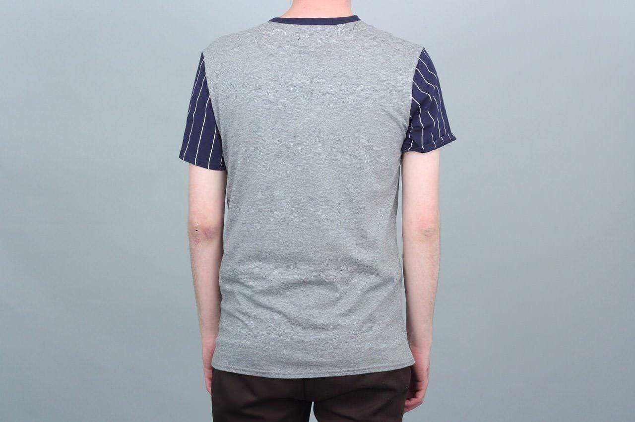 HUF Triangle Baseball T-Shirt Grey / Navy
