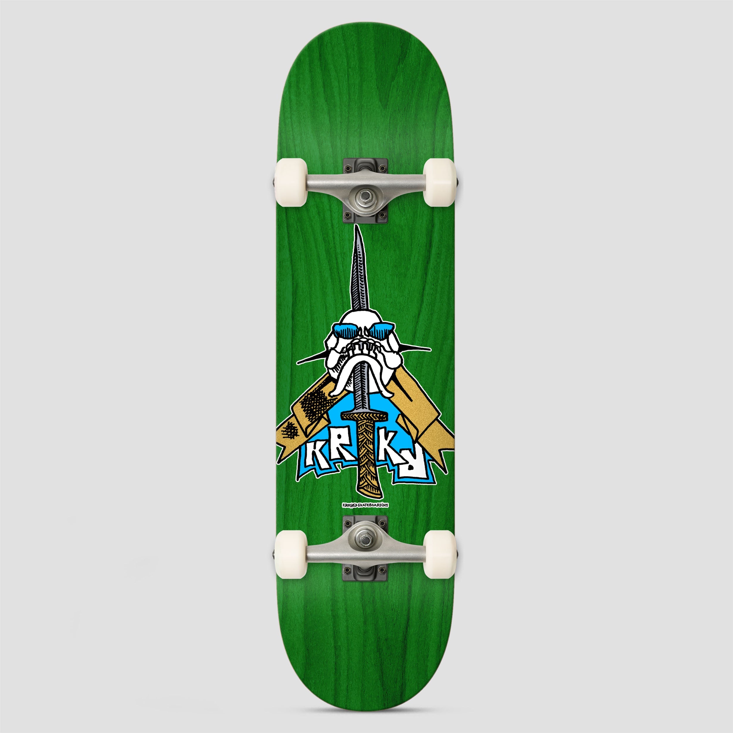 Krooked 8.5 Skull Sword Complete Skateboard