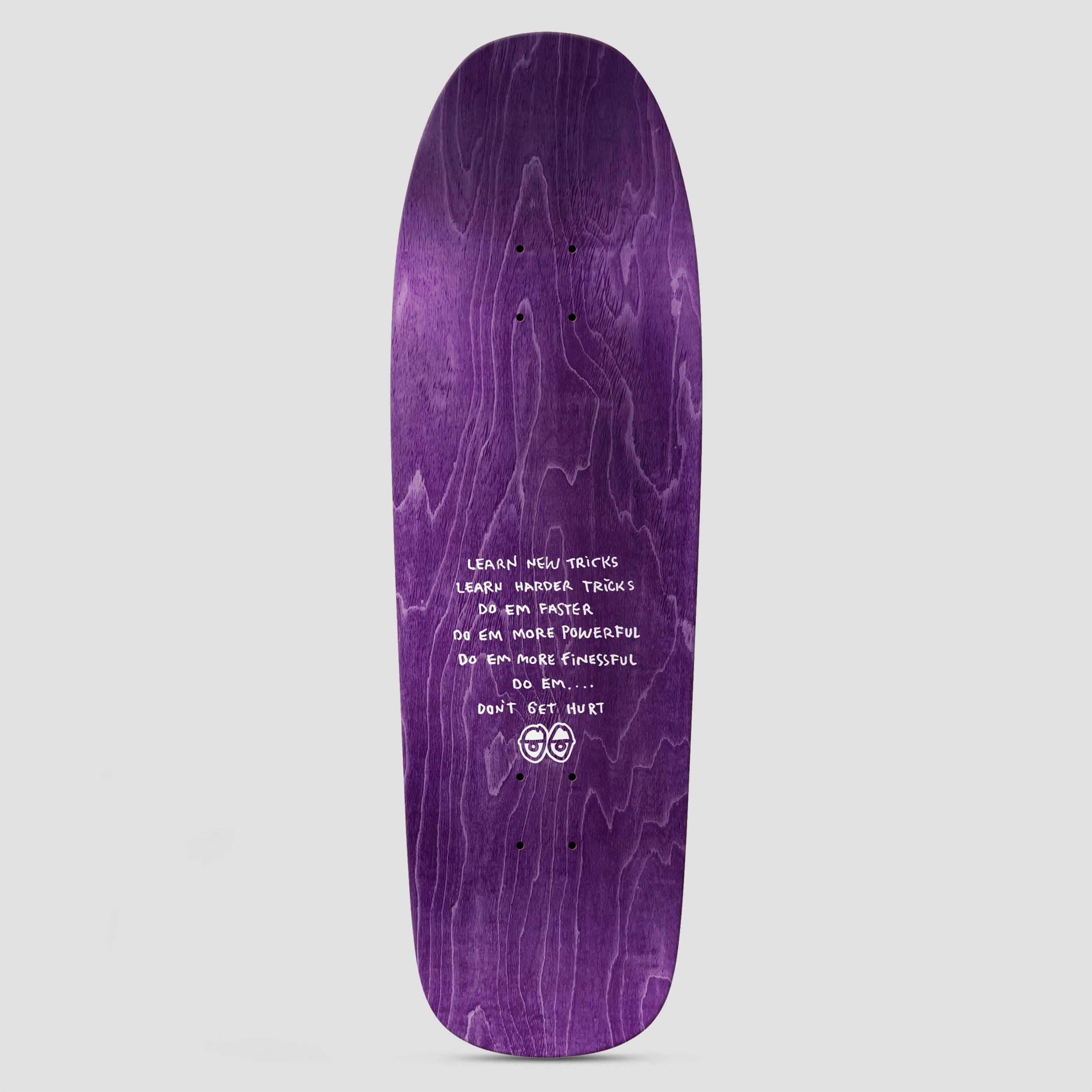 Krooked 9.81 Sandoval Peace Sign Skateboard Deck Blue