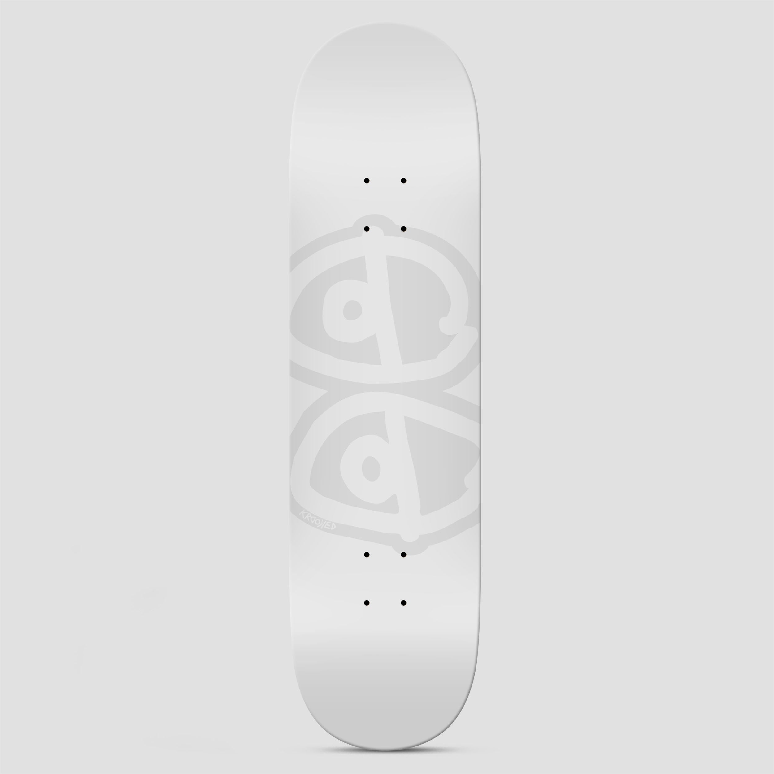 Krooked 8.06 Eyes Skateboard Deck White