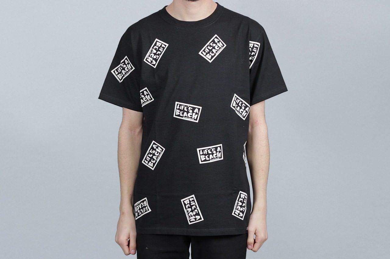 Life's A Beach All Over T-Shirt Black