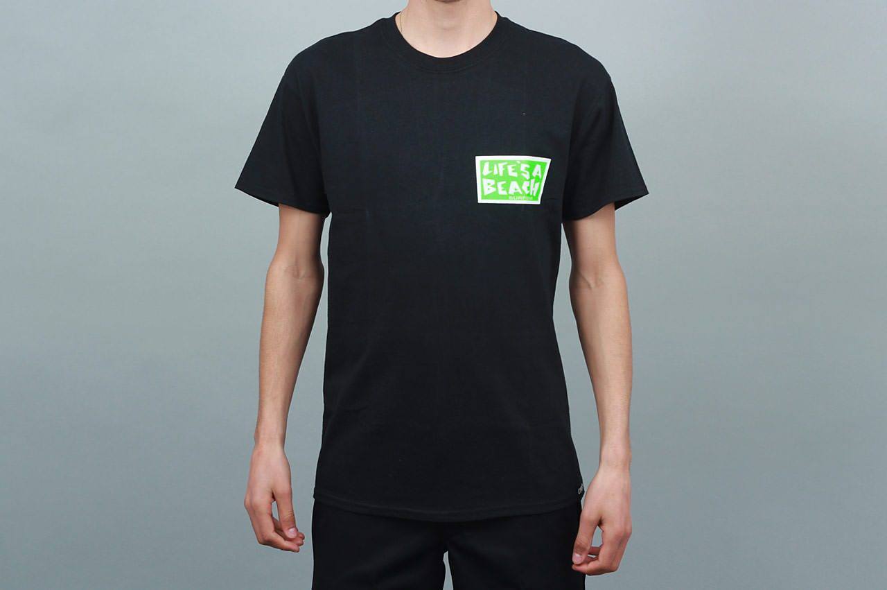 Life's A Beach Born Bad T-Shirt Black