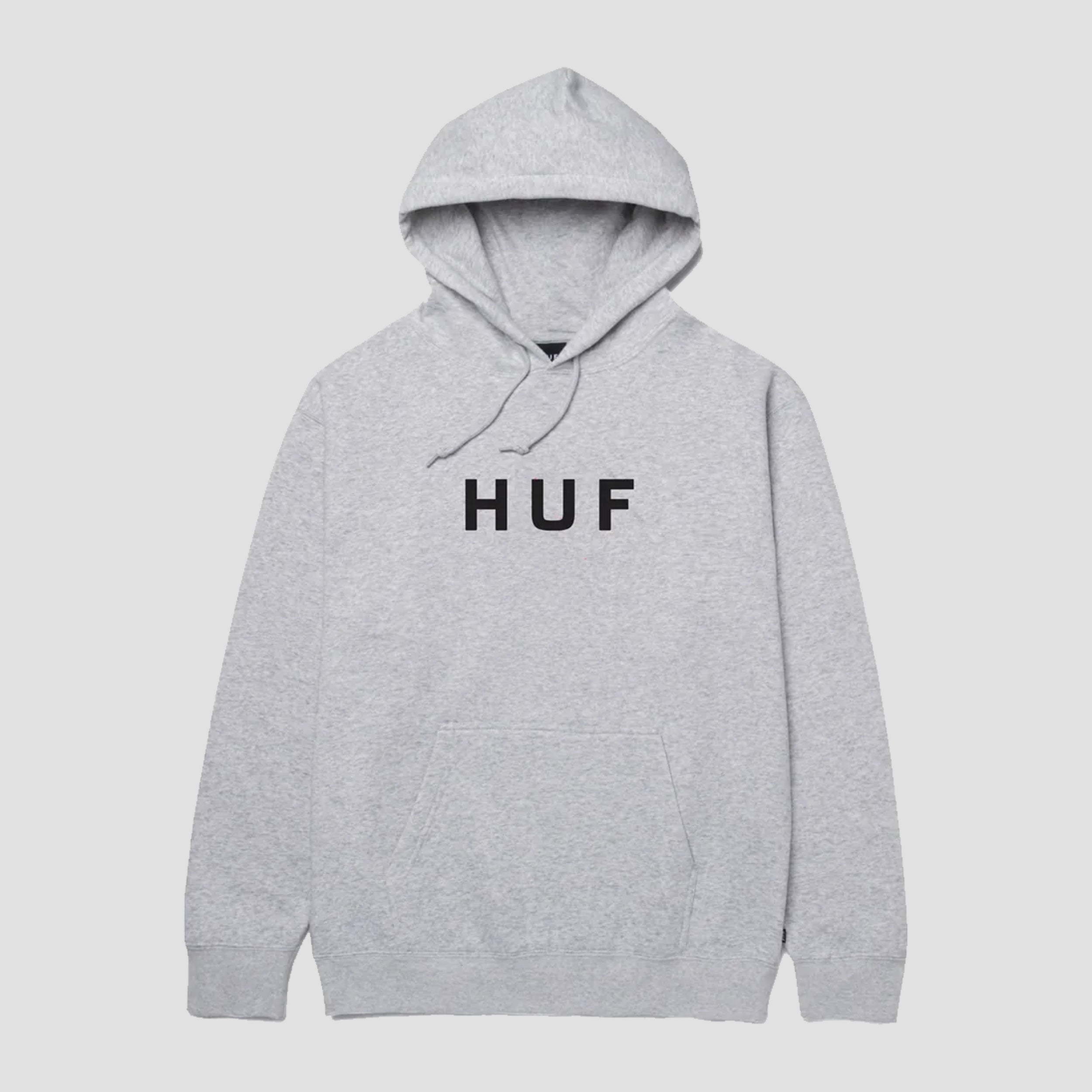HUF Essentials OG Logo Hood Grey Heather