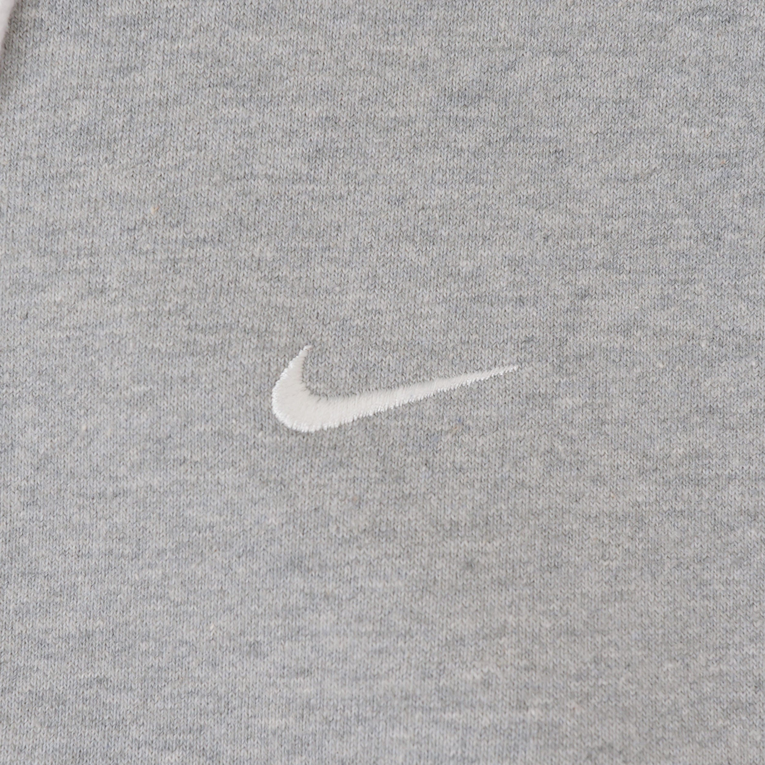 Nike Solo Swoosh Fleece Hood Dark Grey Heather / White