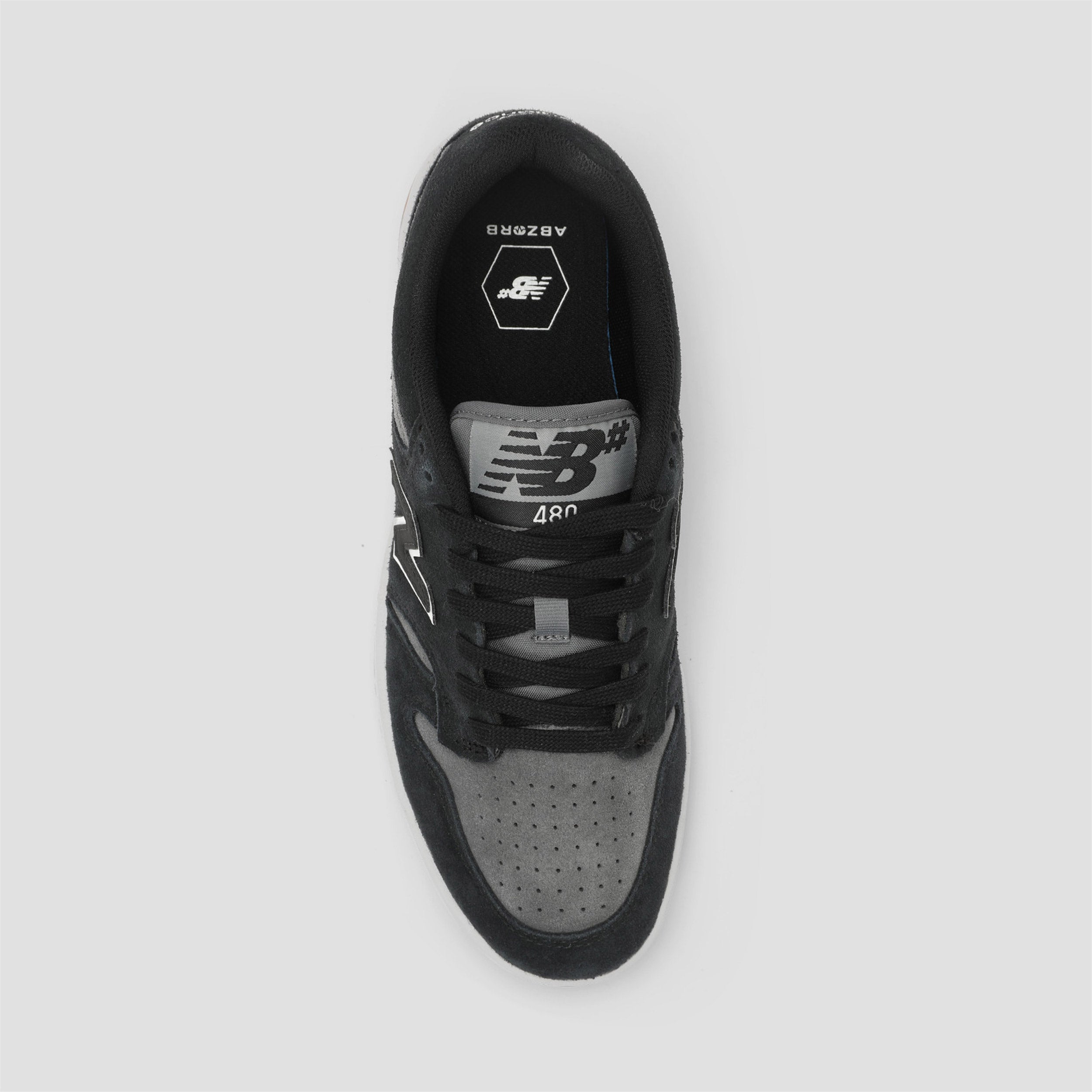 New Balance 480 Skate Shoes Black / White / Gum