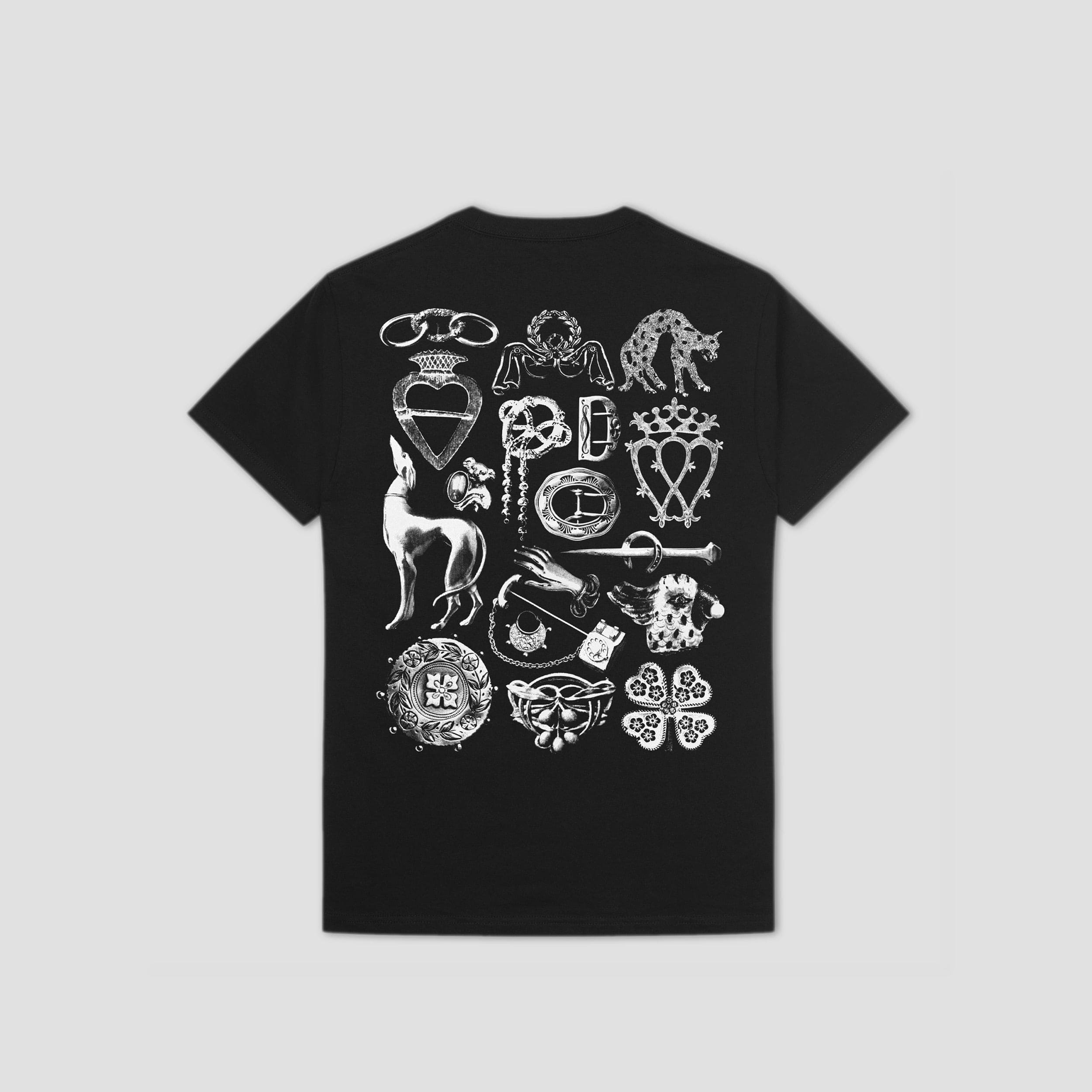 Passport Trinkets Pocket T-Shirt Black