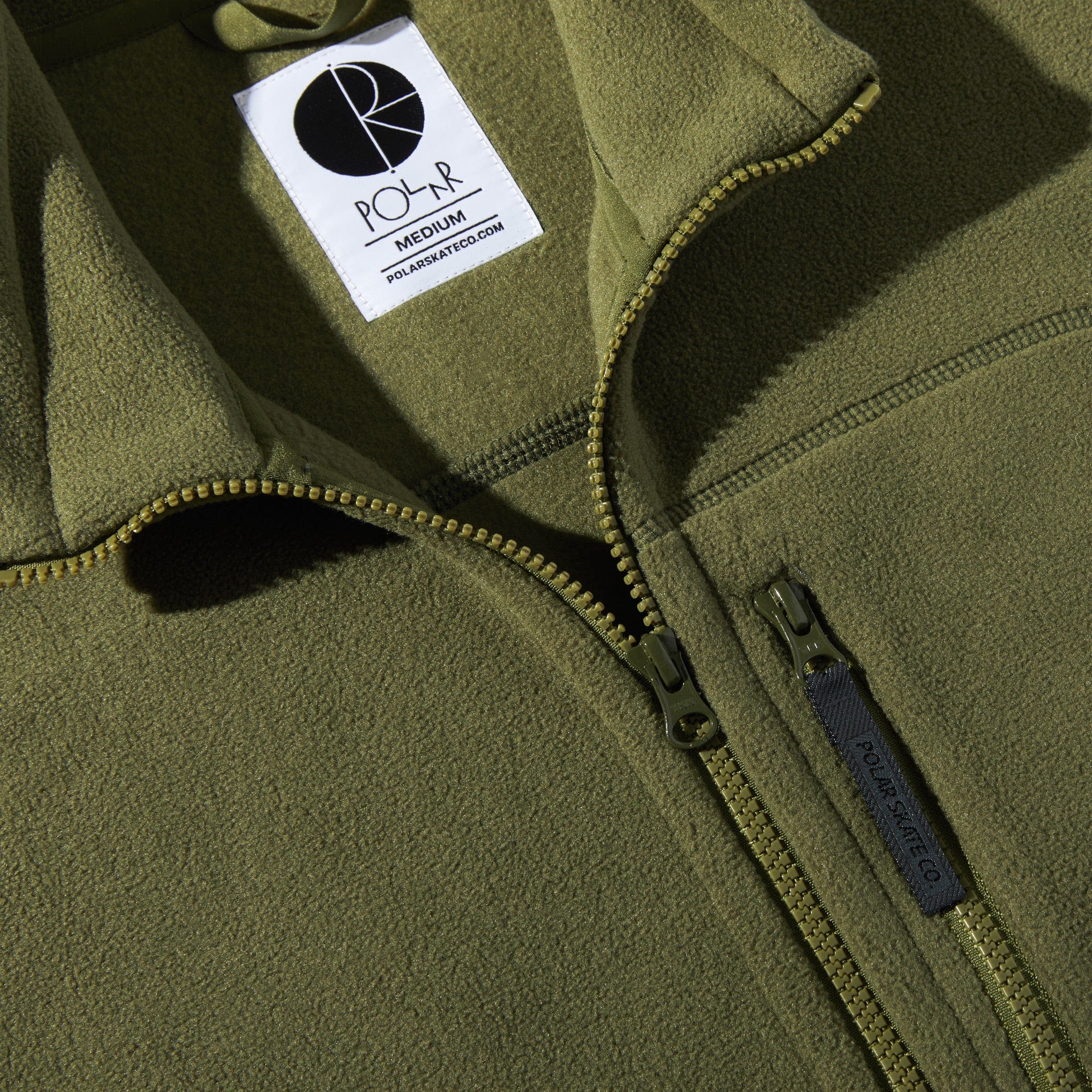 Polar Basic Fleece Vest Army Green