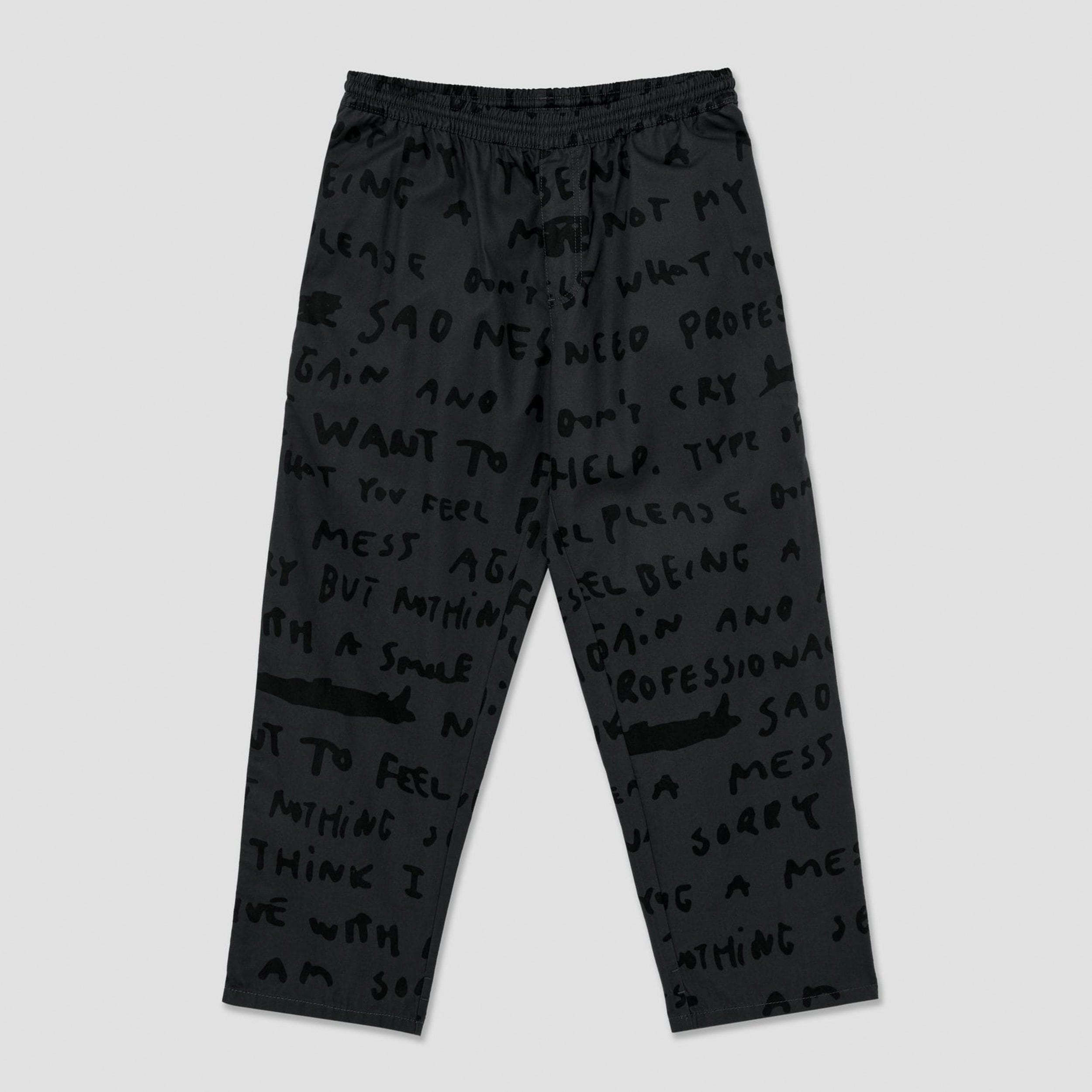 Polar Sad Notes Surf Pants Graphite