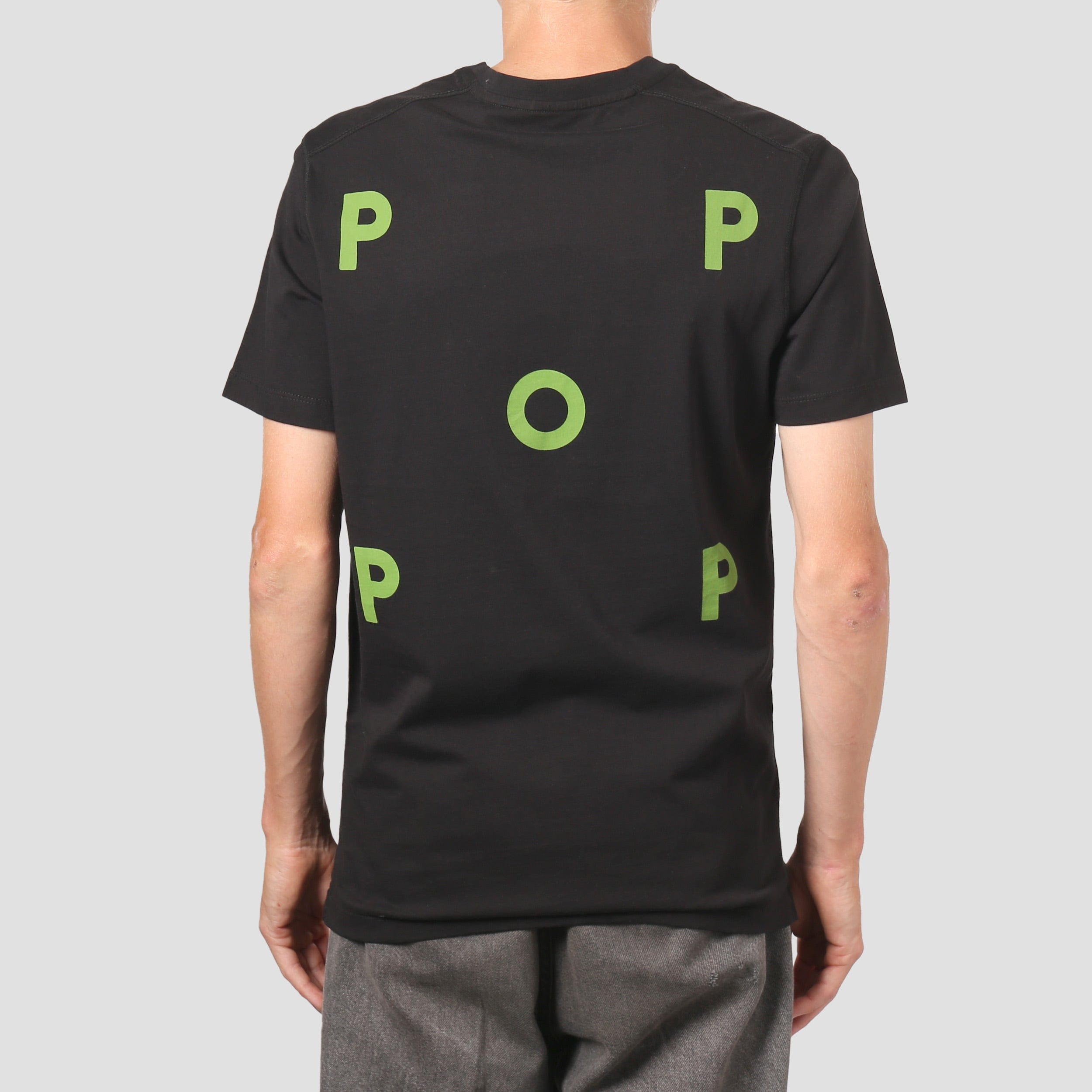 Pop Trading Logo T-Shirt Black / Green