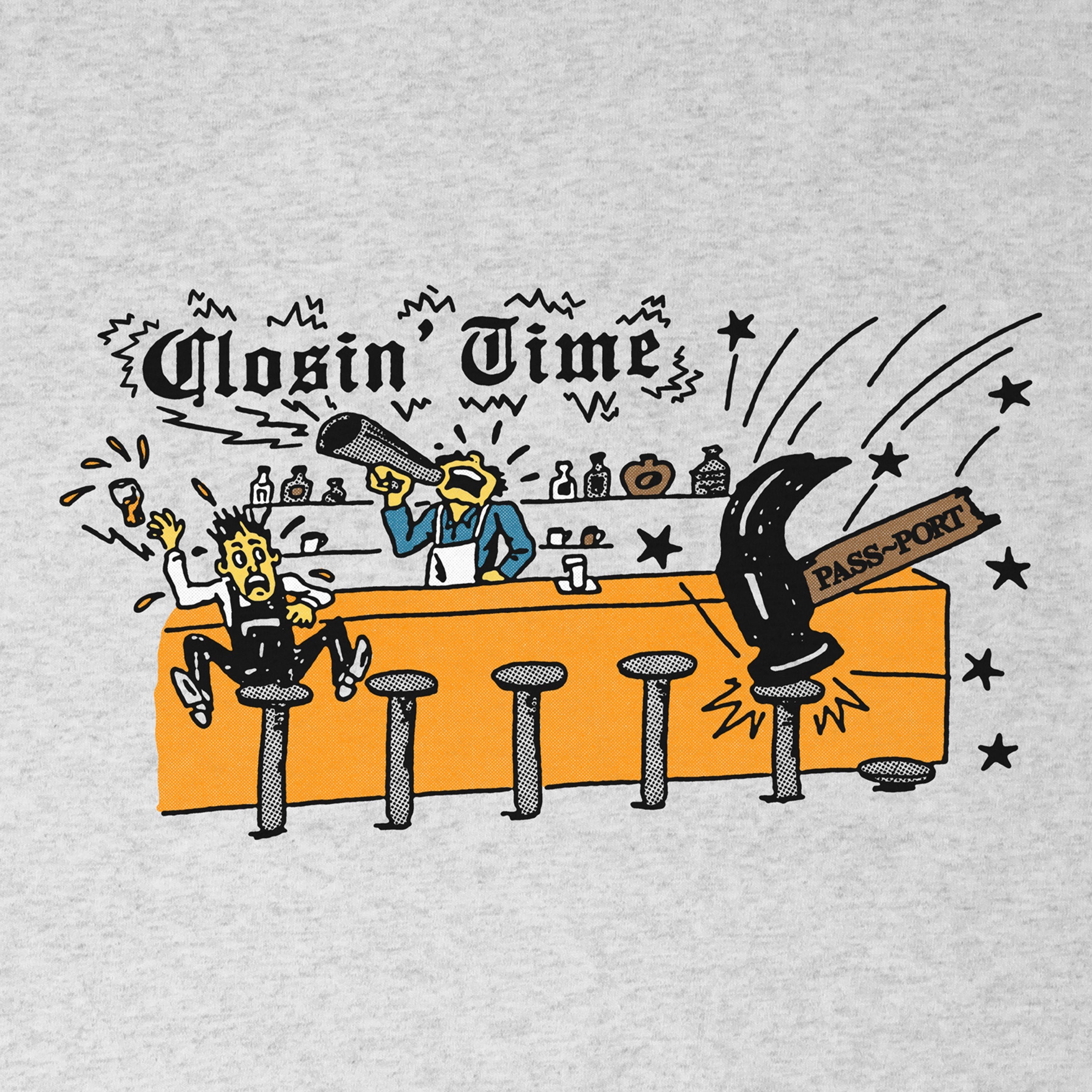 Passport Closin' Time T-Shirt Ash