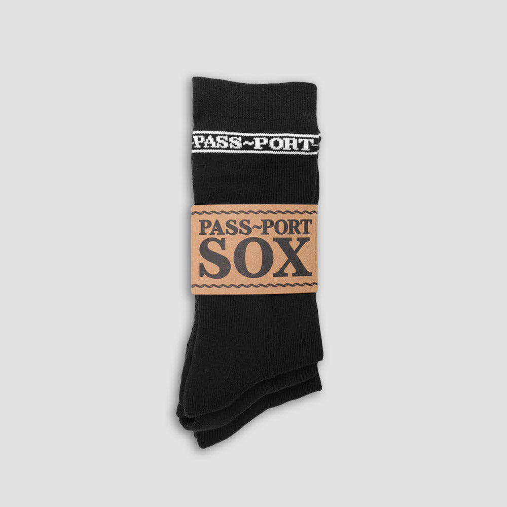 Passport Hi Sox 3 Pack Black