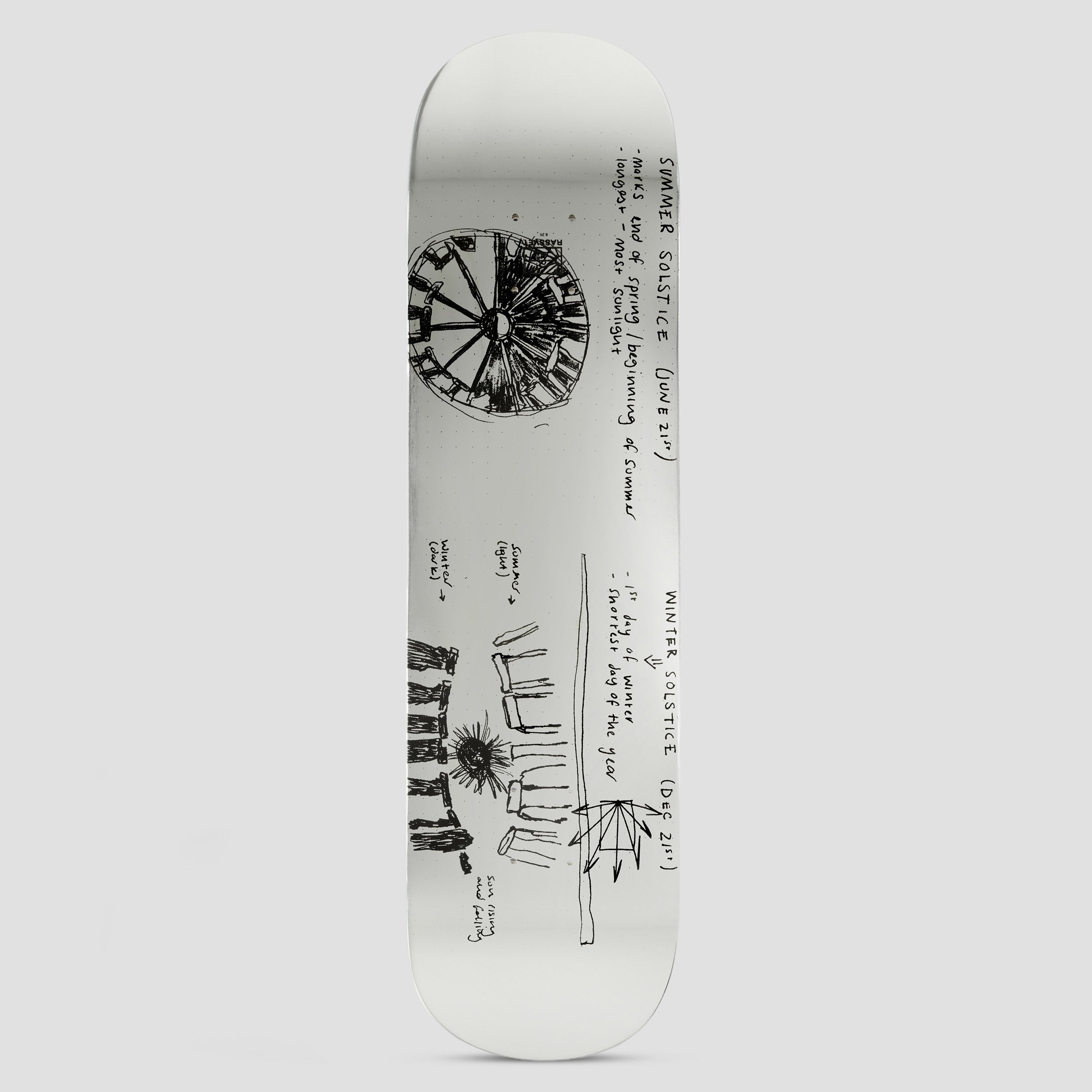 Rassvet x Rock Solid 8.25 Skateboard Deck Chrome