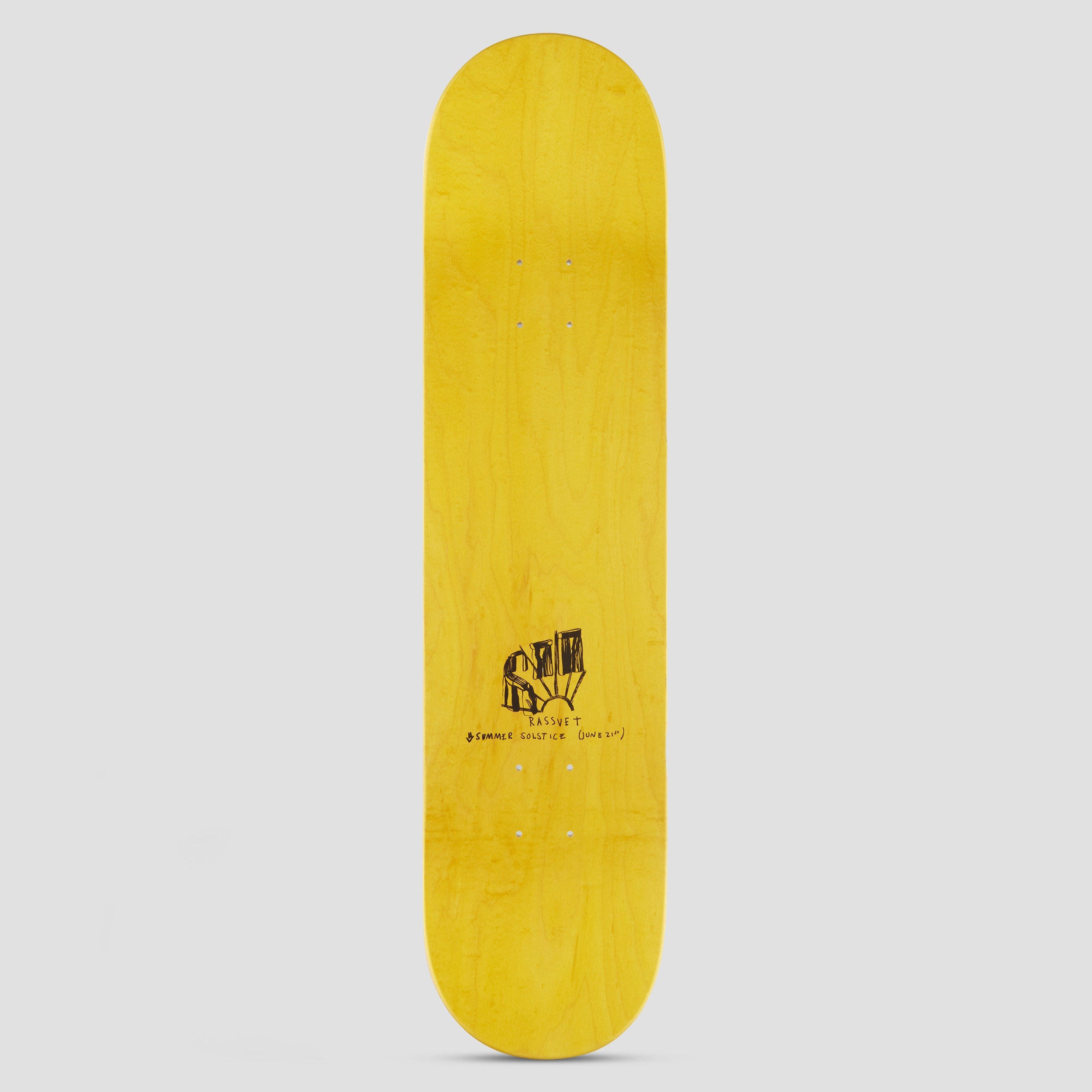 Rassvet x Rock Solid 8.25 Skateboard Deck Chrome