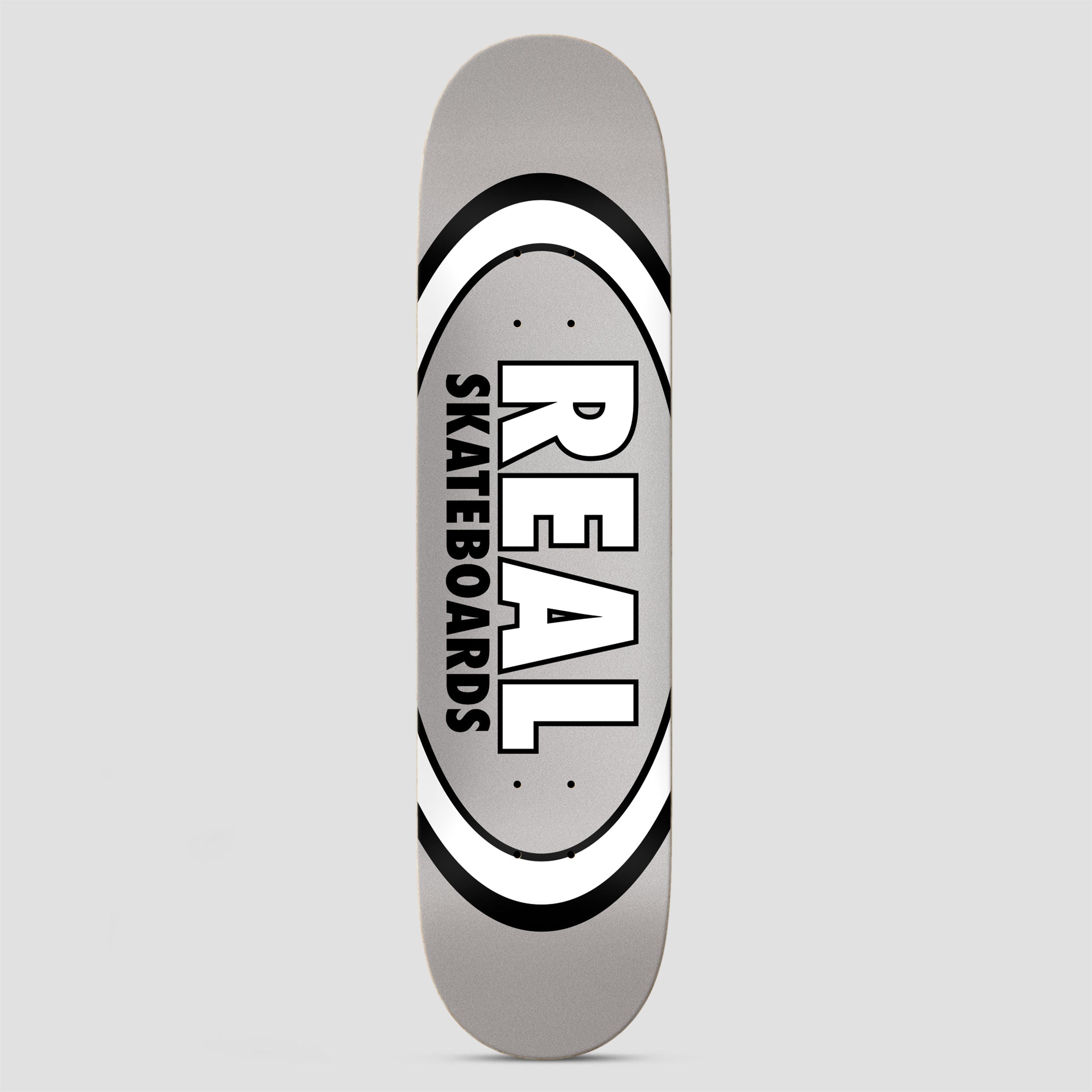 Real 7.75 Team Classic Oval Skateboard Deck True Mid Grey
