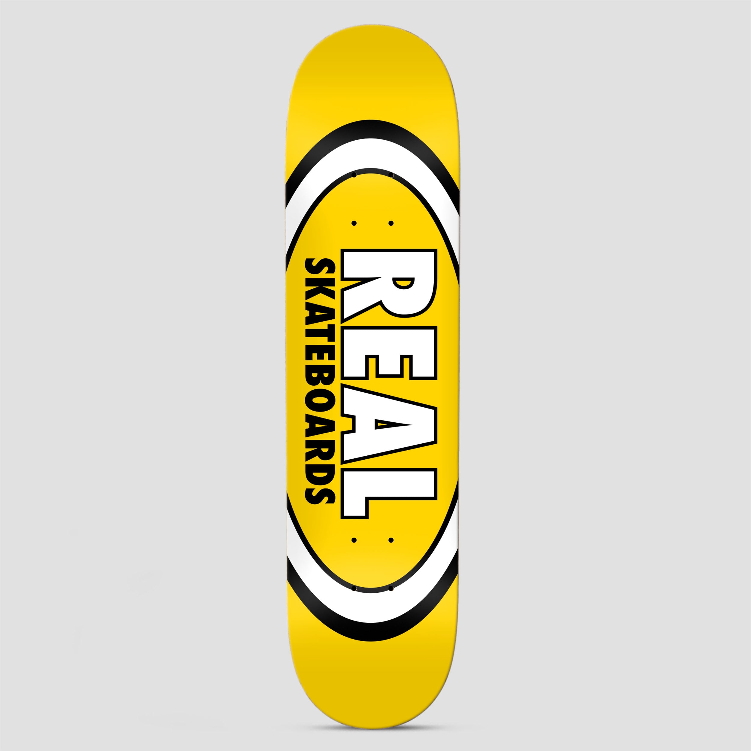 Real 8.06 Team Classic Oval Skateboard Deck Yellow