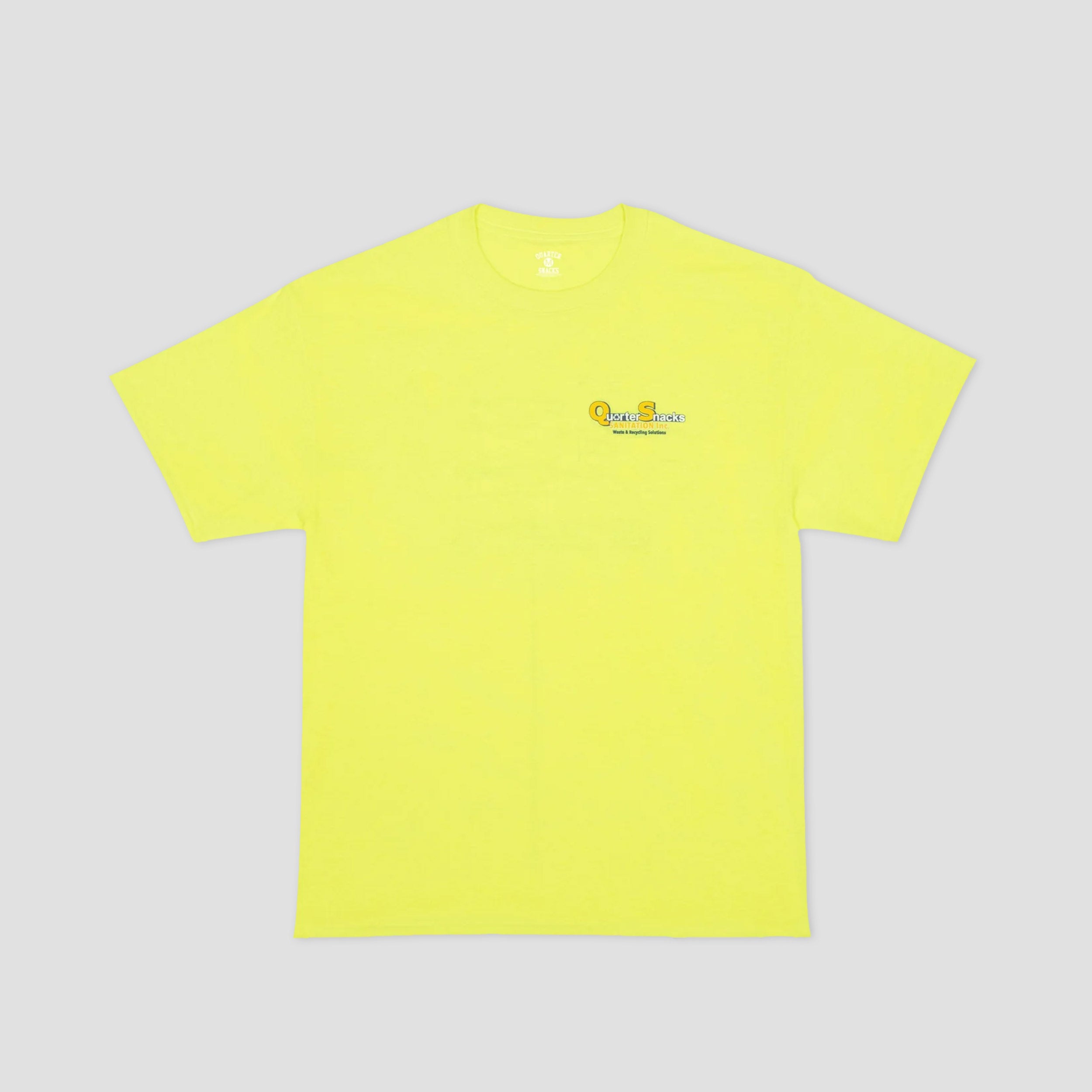 Quartersnacks Sanitation T-Shirt Neon Yellow