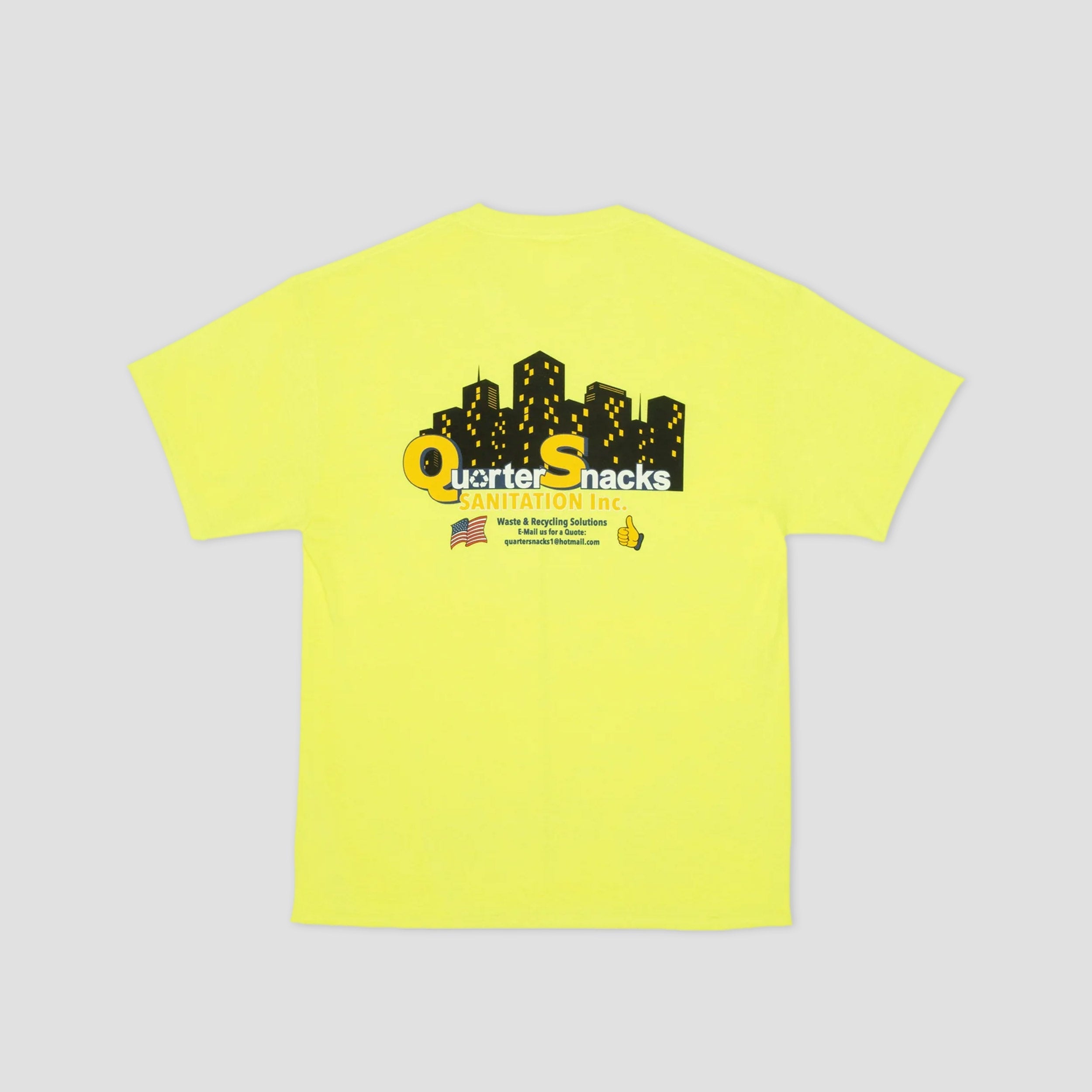 Quartersnacks Sanitation T-Shirt Neon Yellow