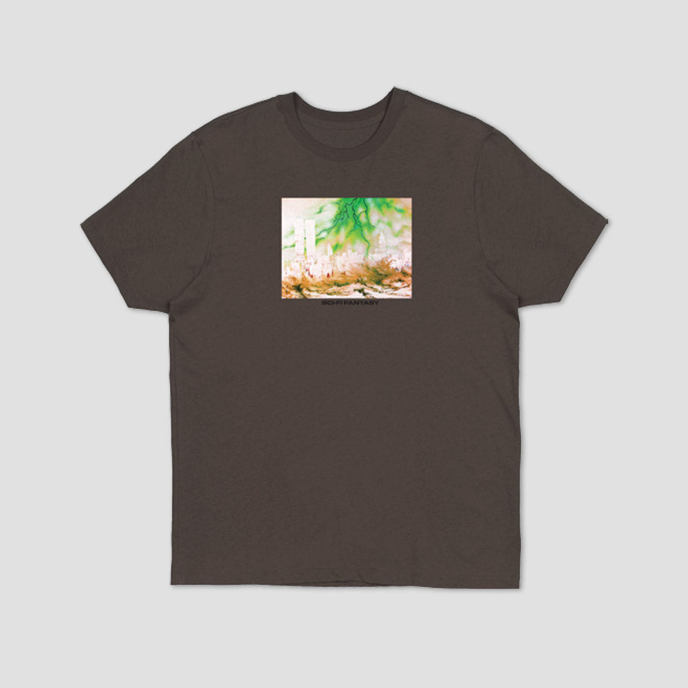 Sci-Fi Fantasy Apocalypse T-Shirt Dark Chocolate