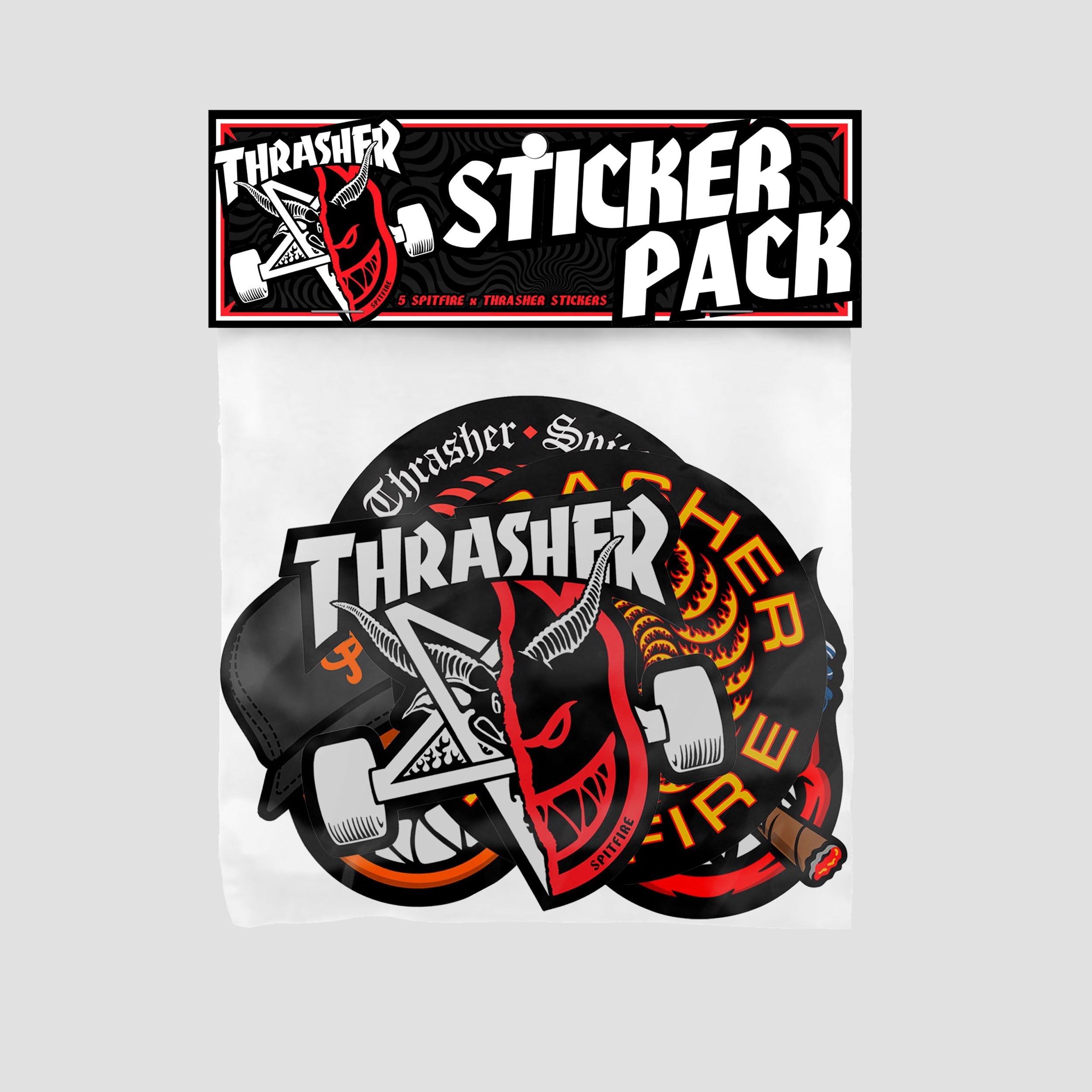 Spitfire x Thrasher Sticker Pack Multi
