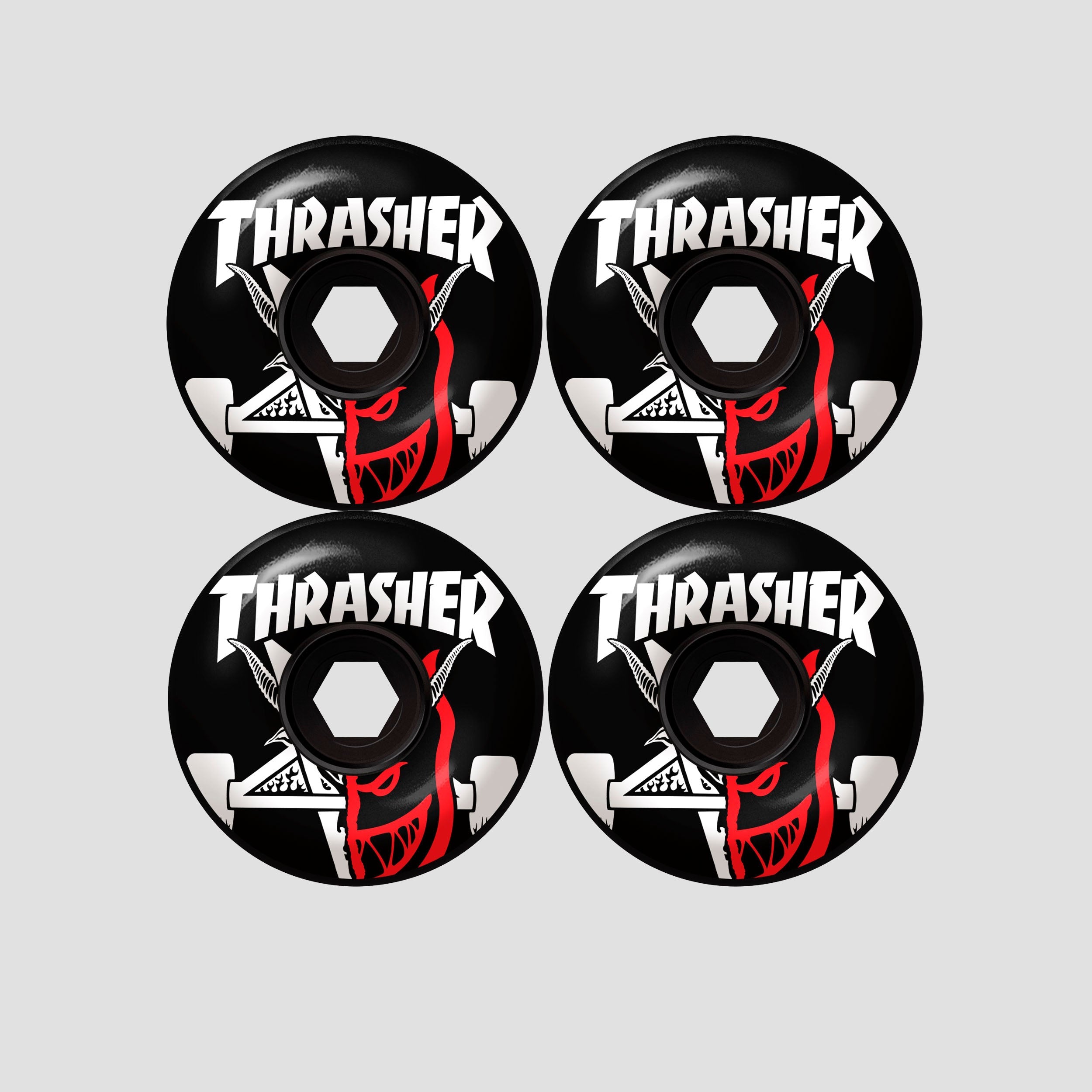 Spitfire x Thrasher 56mm Thrash & Burn 80Hd Classic Full Skateboard Wheels Black