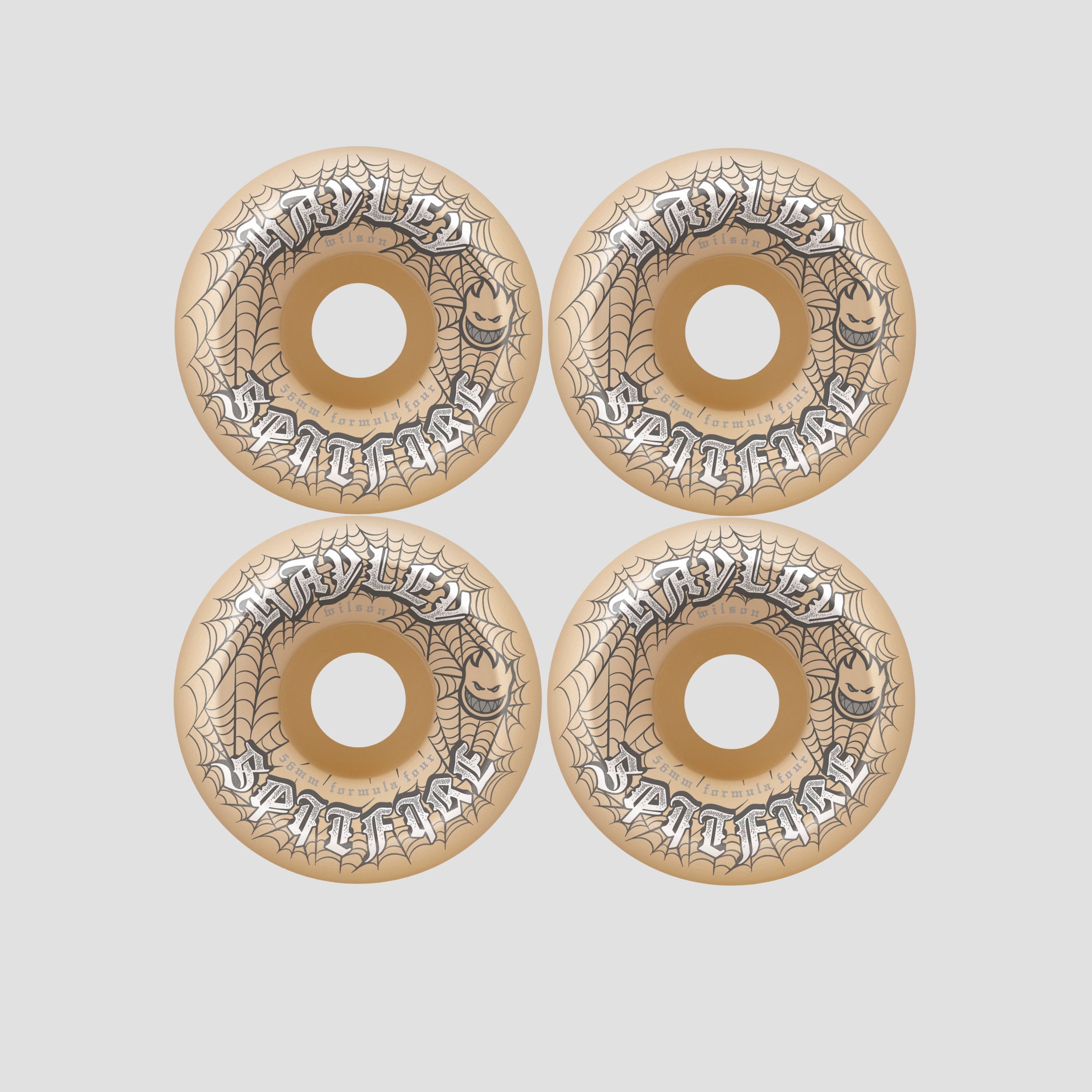 Spitfire Hayley Wilson 56mm Webbed F4 99 Conical Full Skateboard Wheels Natural