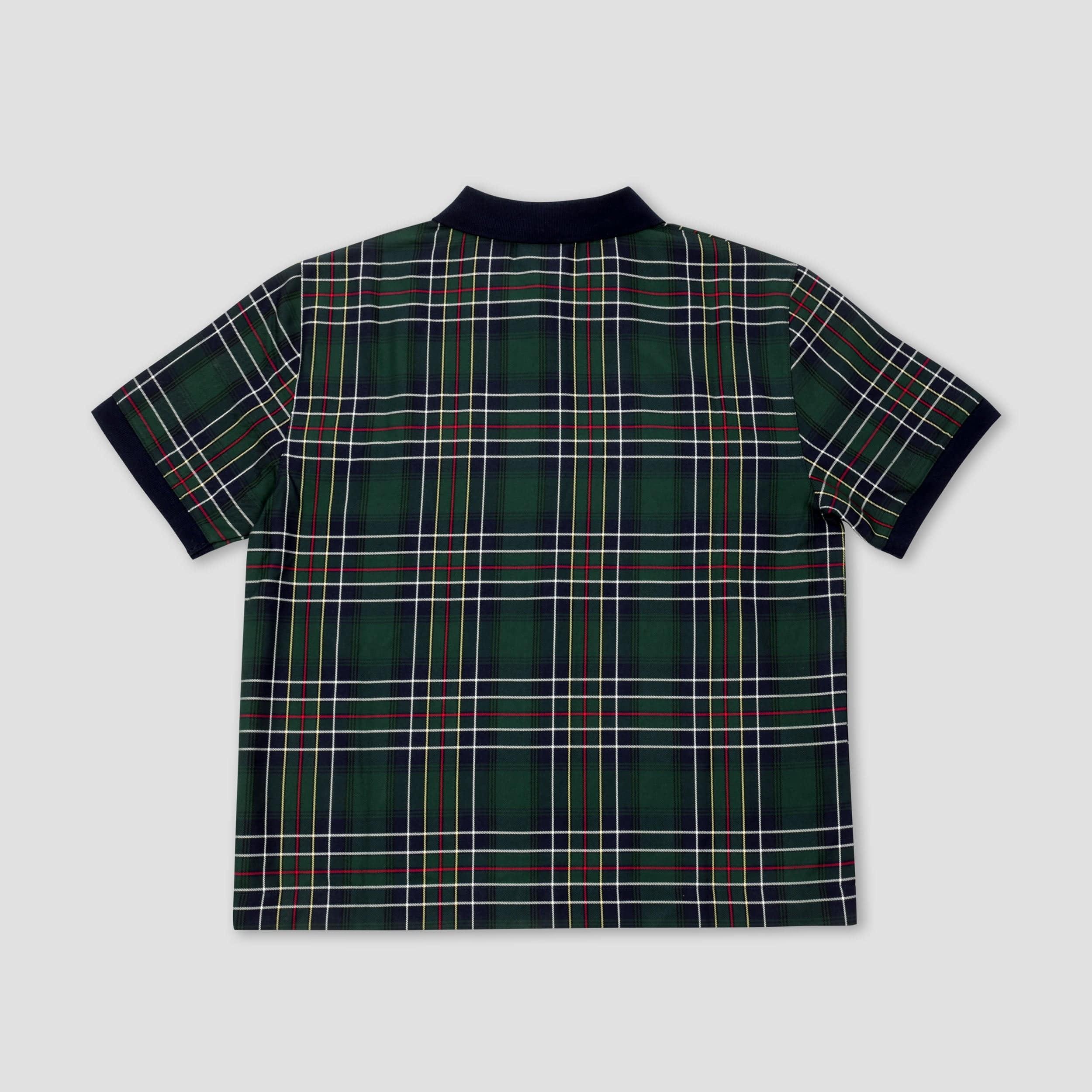 Skateboard Cafe Ogilvie Hunting Tartan Full Zip Shirt Green / Navy