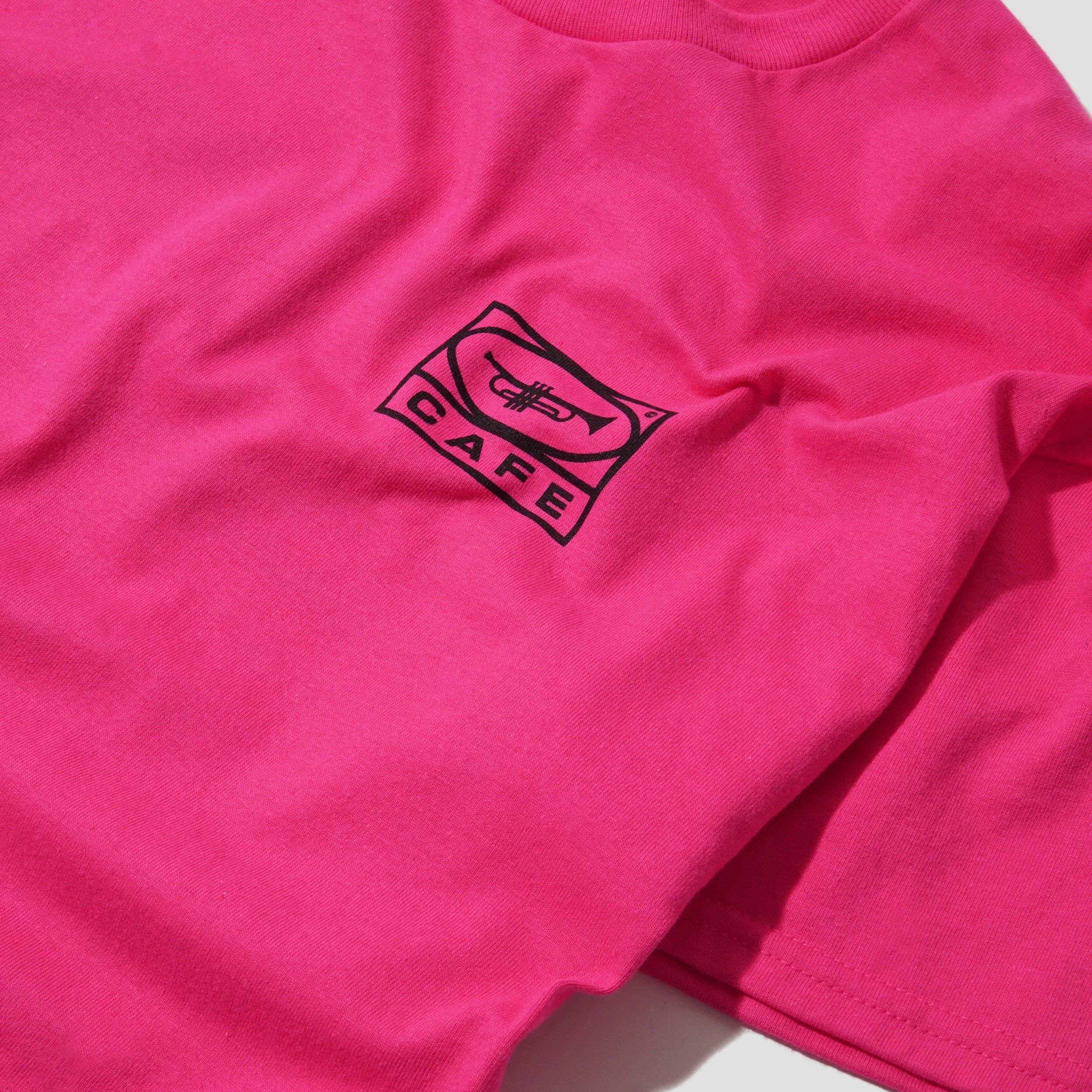 Skateboard Cafe 45 T-Shirt Pink / Black