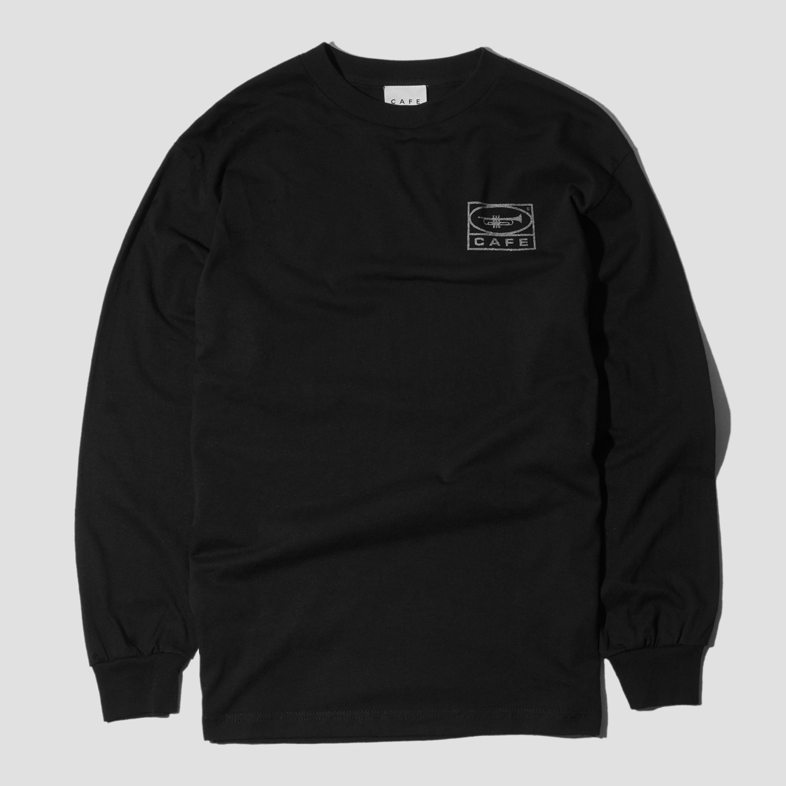 Skateboard Cafe 45 Longsleeve T-Shirt Black / 3M