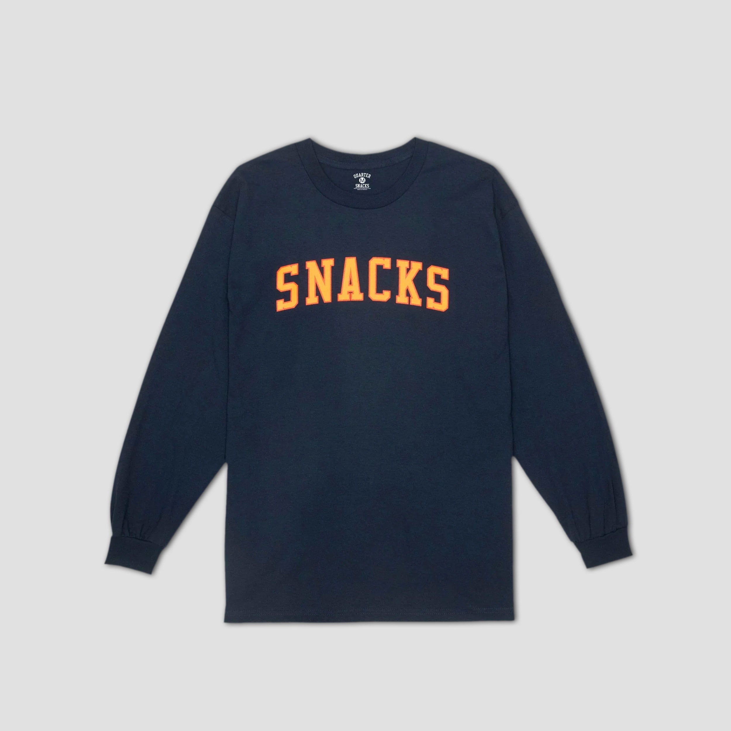 Quartersnacks Snacks Varsity Longsleeve T-Shirt Navy