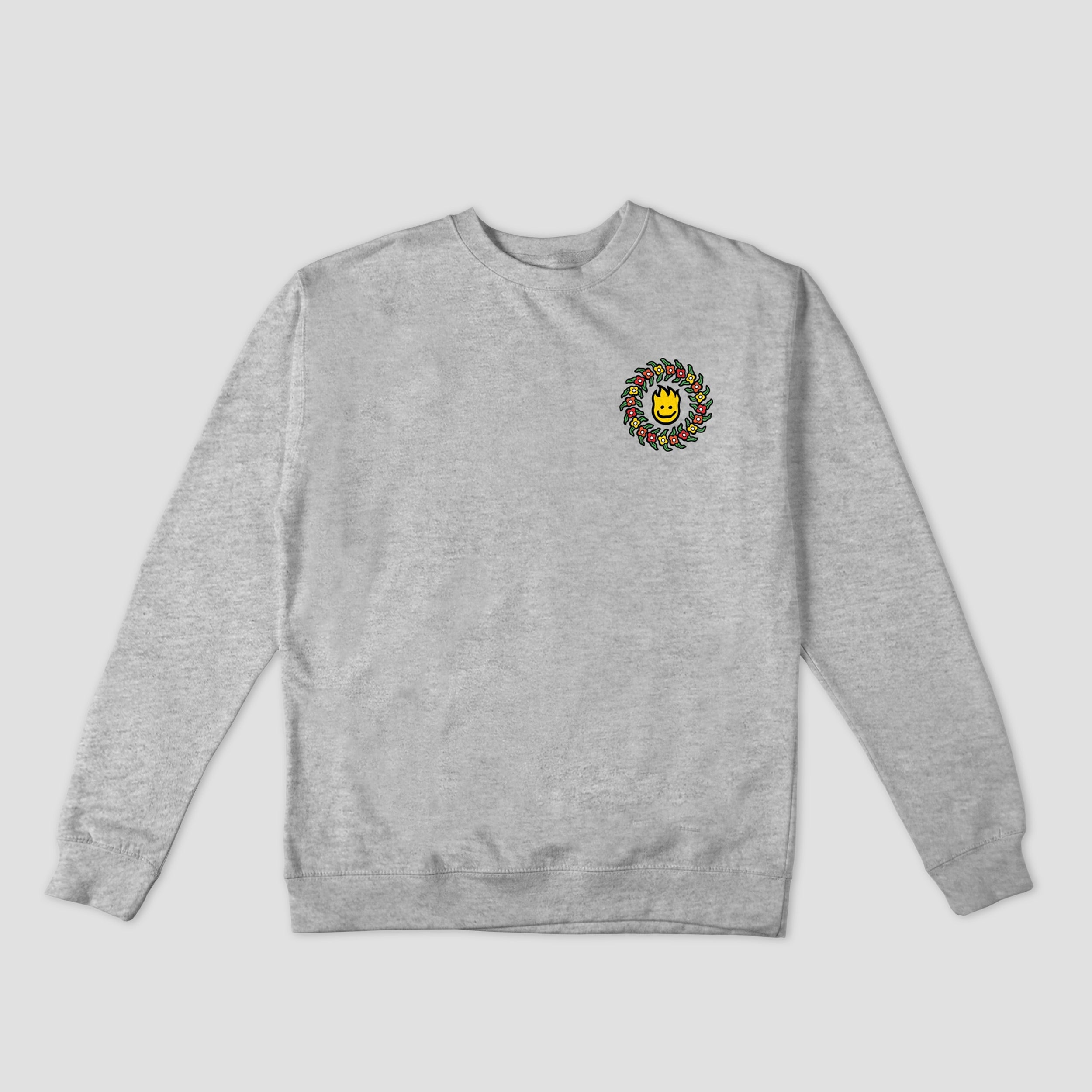 Spitfire Gonz Flower Swirl Crew Grey