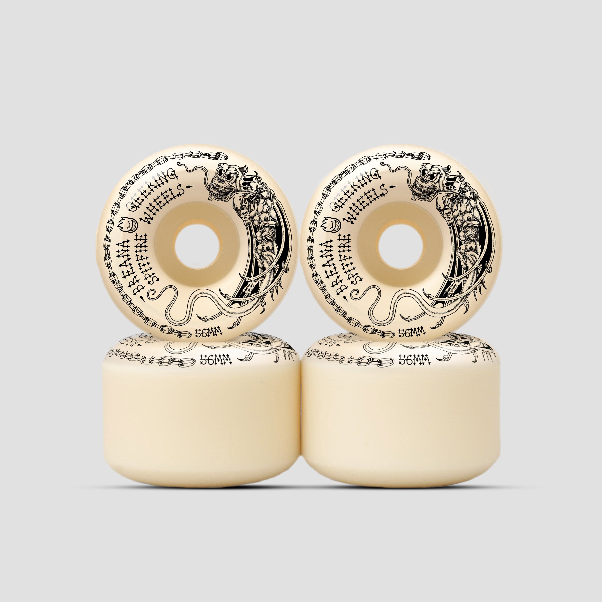 Spitfire 56mm 99DU Formula Four Skateboard Wheels Breana Tormentor Conical Full