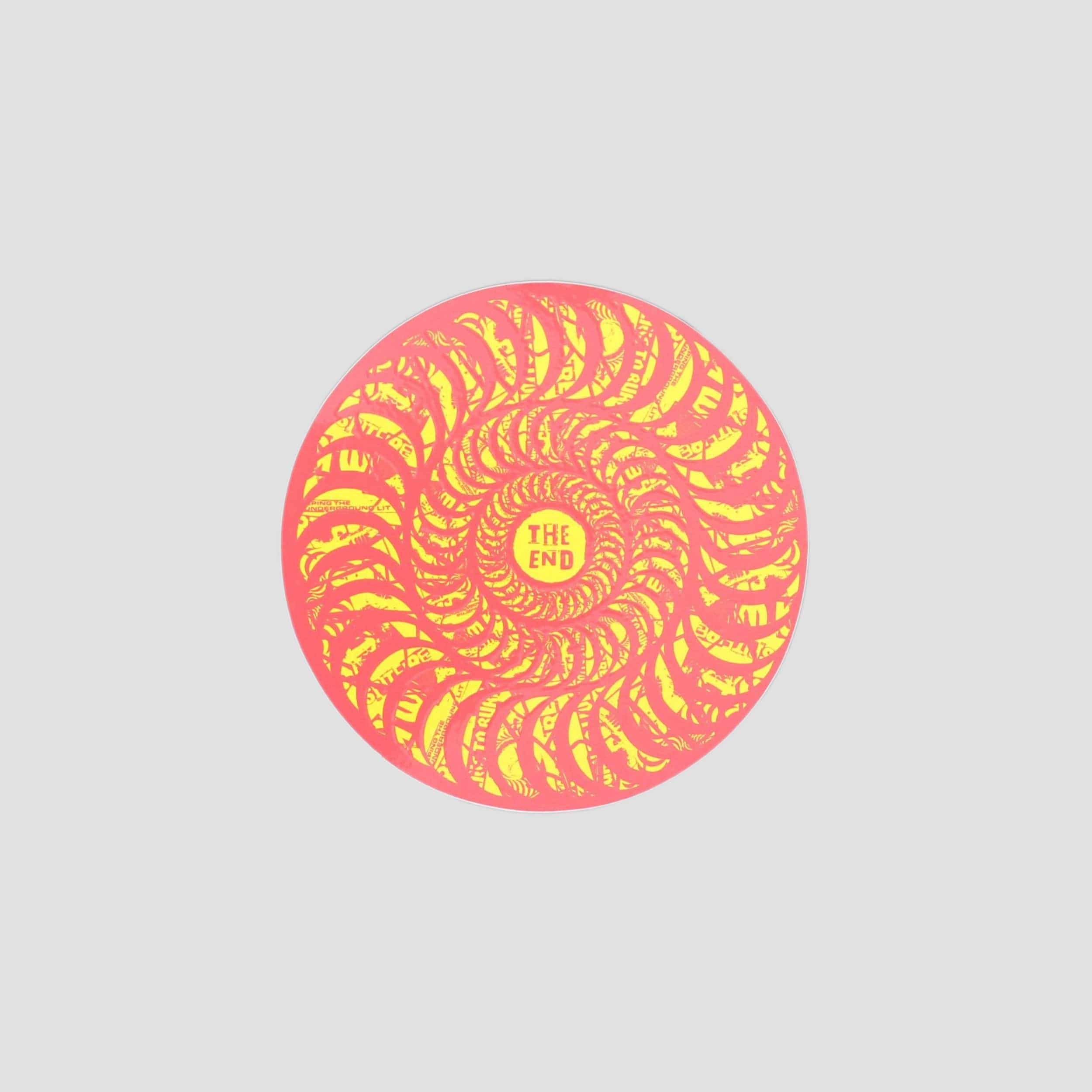 Spitfire Ransom Swirl Medium Sticker Red/Yellow