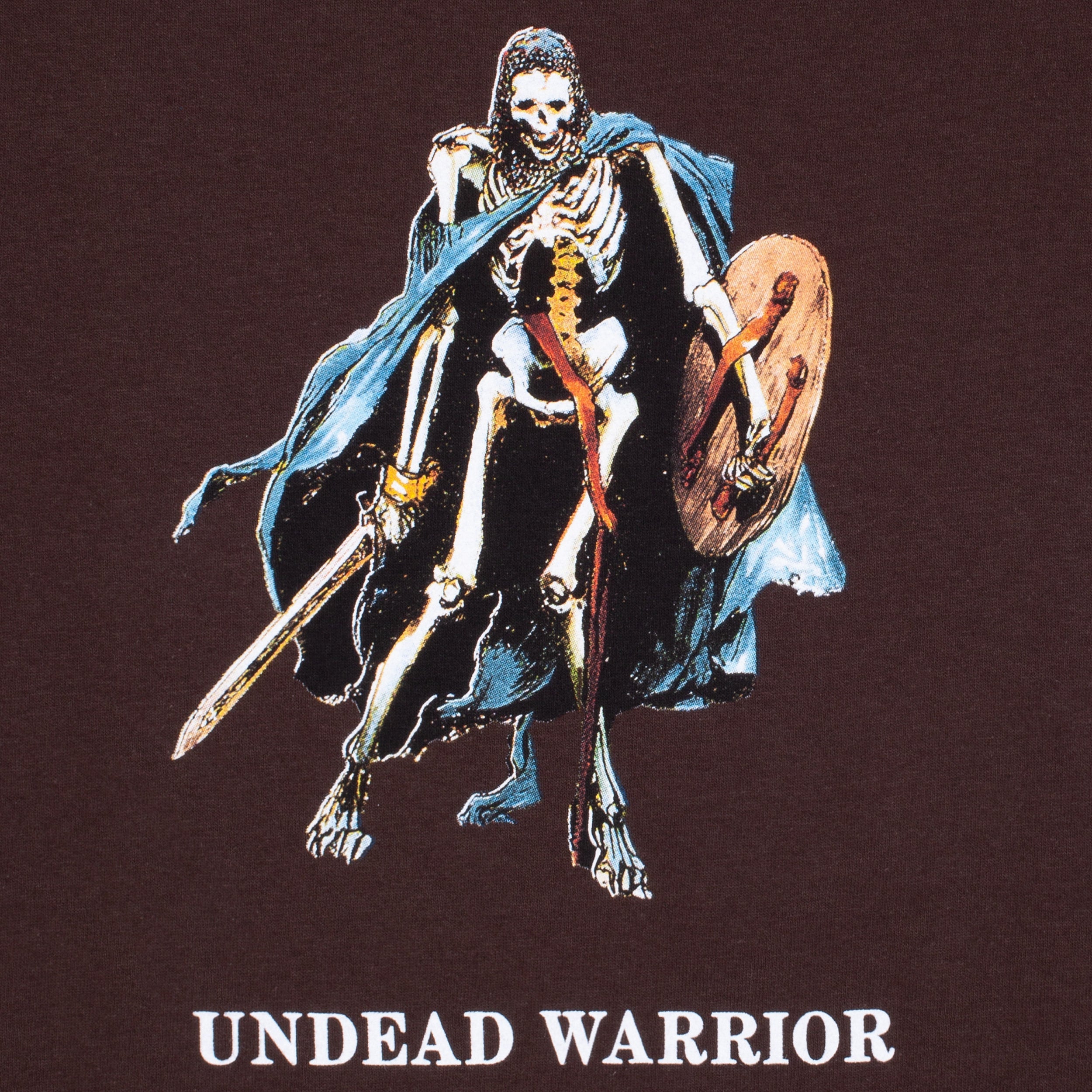 Hockey Undead Warrior T-Shirt Dark Brown