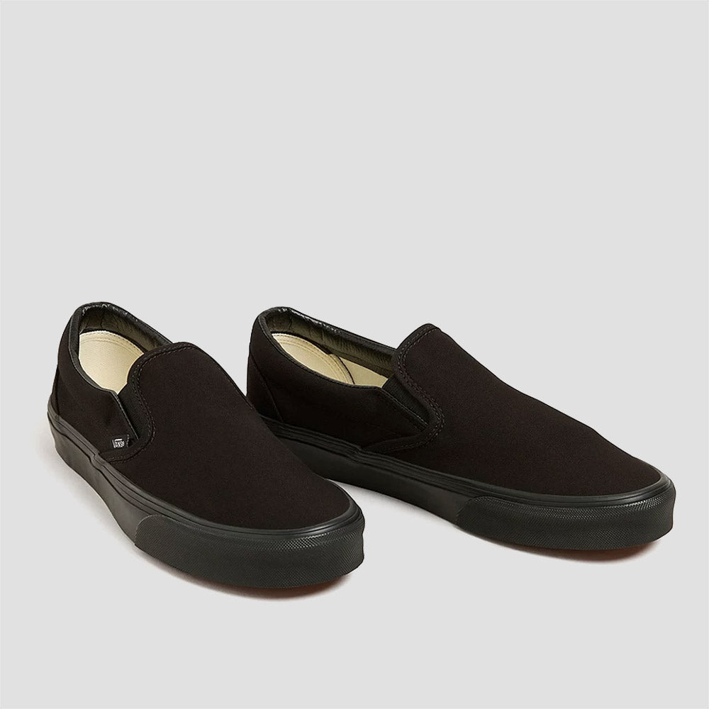 Vans Classic Slip-On Skate Shoes Black Black