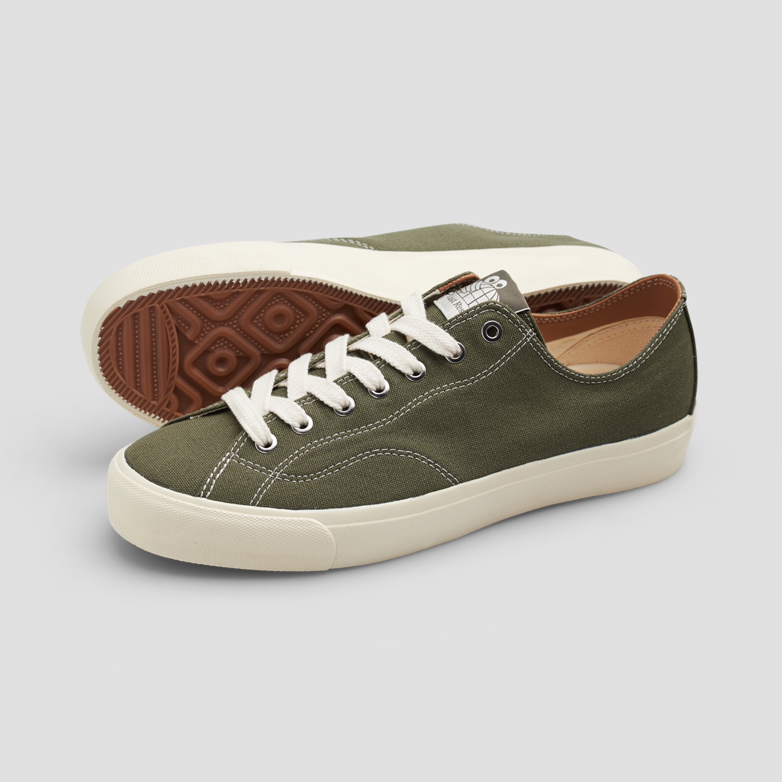 Last Resort AB VM003 Lo Canvas Burnt Olive / White