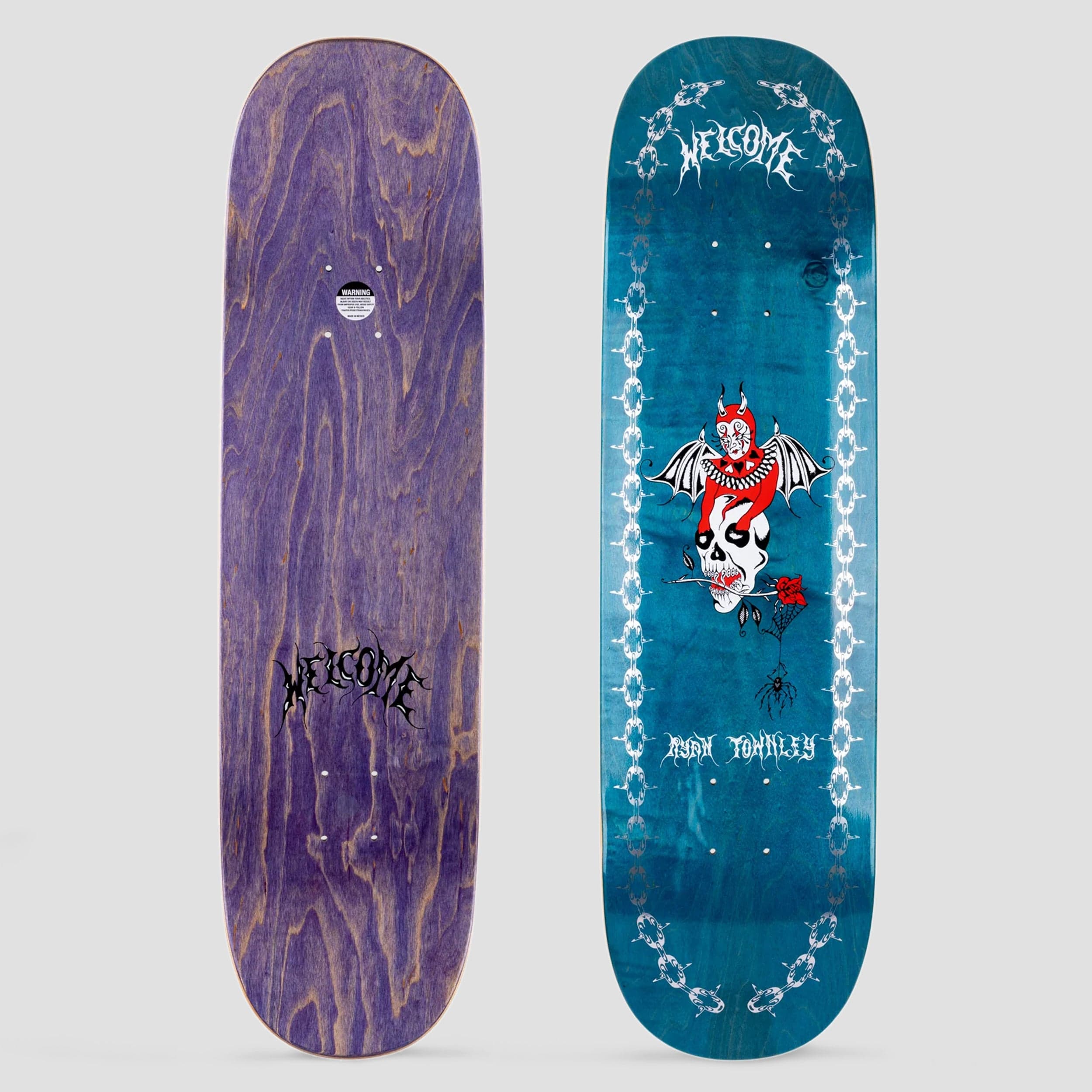 Welcome 8.5 Angel Ryan Townley Pro Model on Enenra Skateboard Deck