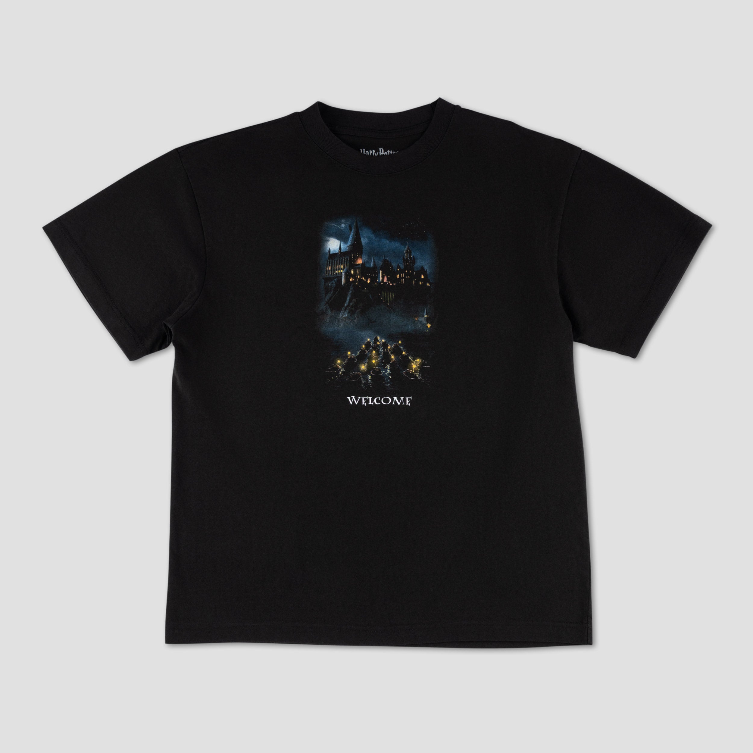 Welcome X Harry Potter Arrival Boxy T-Shirt Black