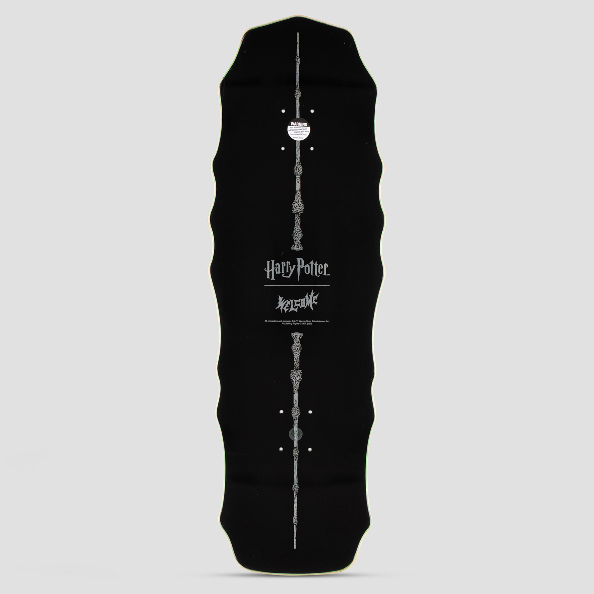 Welcome X Harry Potter 10.0 Thestral Skateboard Deck Black / Gold Foil